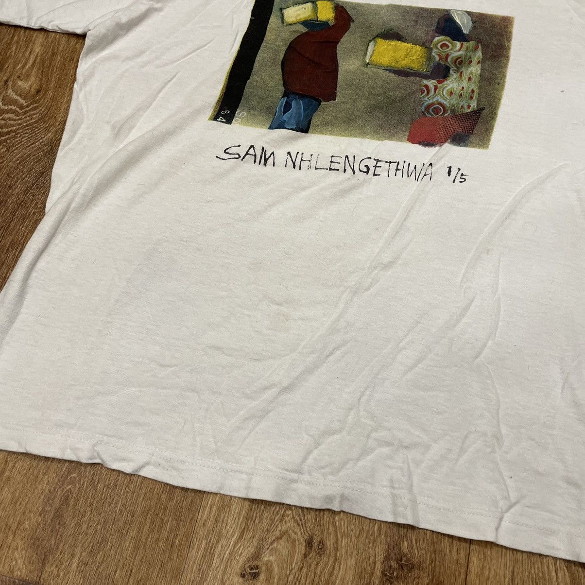 Vintage Vintage 90s Sun Faded Graphic Tee Art Print Grunge Slim XL Size US XL / EU 56 / 4 - 7 Thumbnail