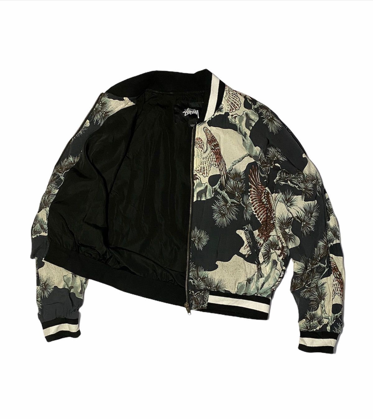 Stussy Stussy Crop Top Bomber Style Jacket Size US S / EU 44-46 / 1 - 2 Thumbnail