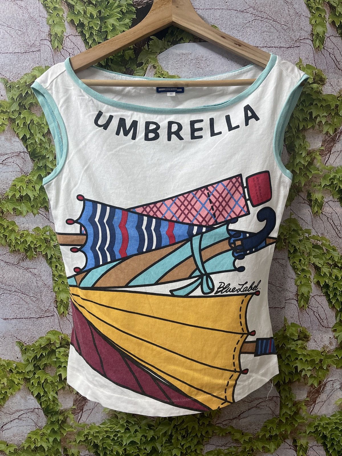 Burberry TANK TOPS BURBERRY LONDON BLUE LABEL UMBRELLA VERY RARE Size XS / US 0-2 / IT 36-38 - 1 Thumbnail