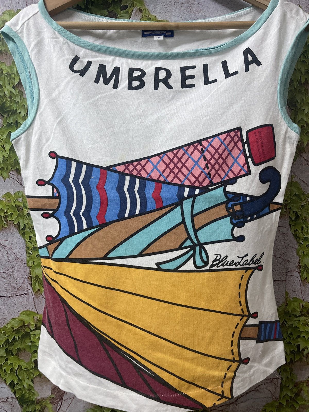 Burberry TANK TOPS BURBERRY LONDON BLUE LABEL UMBRELLA VERY RARE Size XS / US 0-2 / IT 36-38 - 2 Thumbnail