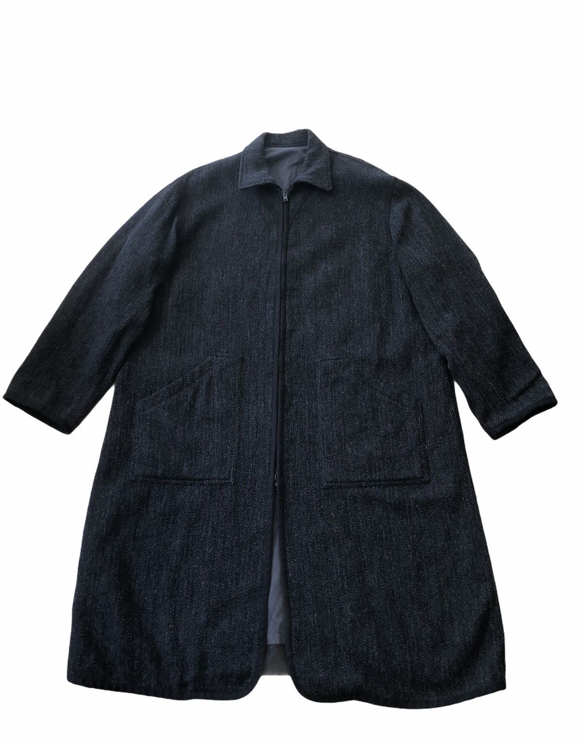 Yohji Yamamoto 🔥FREE SHIPPING🚀ARCHIVE Houndstooth Yohji Yamamoto Long Coat Size US XL / EU 56 / 4 - 4 Thumbnail