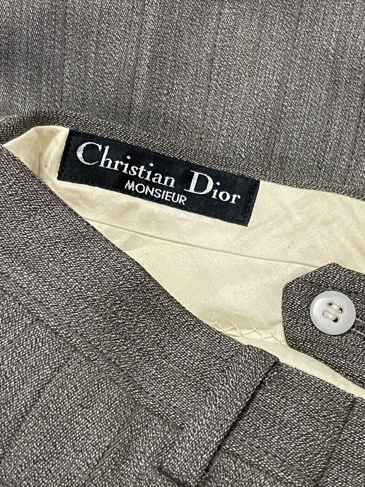 Christian Dior Monsieur CHRISTIAN DIOR WIDE LEG STRIPE TROUSERS / PANTS Size US 28 / EU 44 - 6 Thumbnail