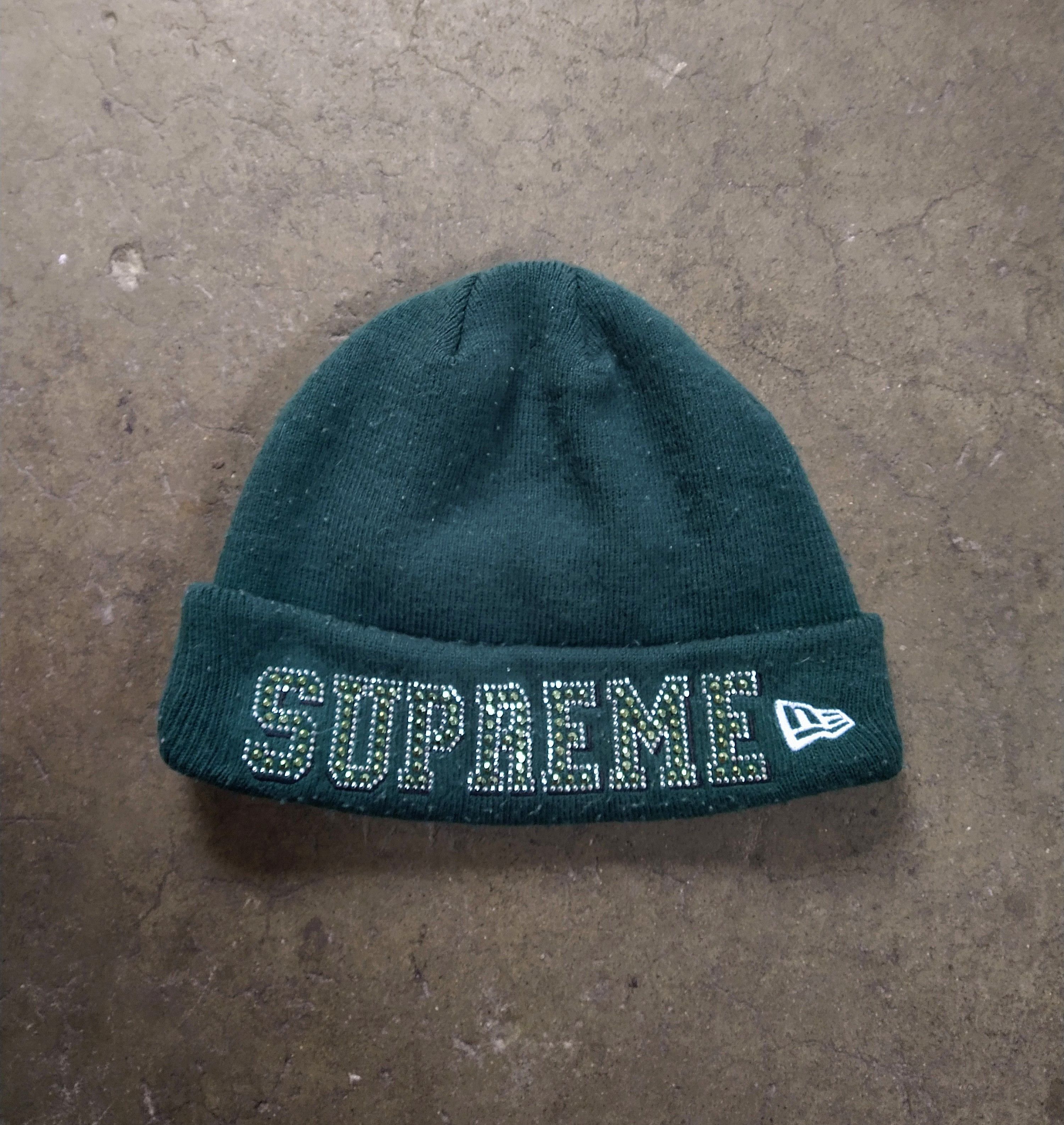 New Era × Supreme Supreme x New Era Gems Beanie Green Acrylic SS20 Knit Hat Size ONE SIZE - 1 Thumbnail