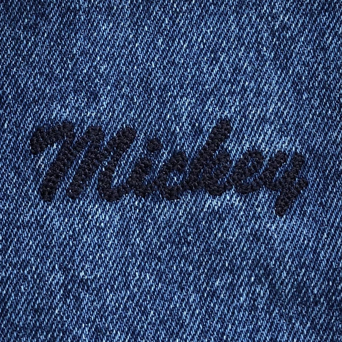 Vintage 🔥Vintage 90s Disney Store Mickey Mouse Denim Varsity Jacket Size US M / EU 48-50 / 2 - 17 Thumbnail