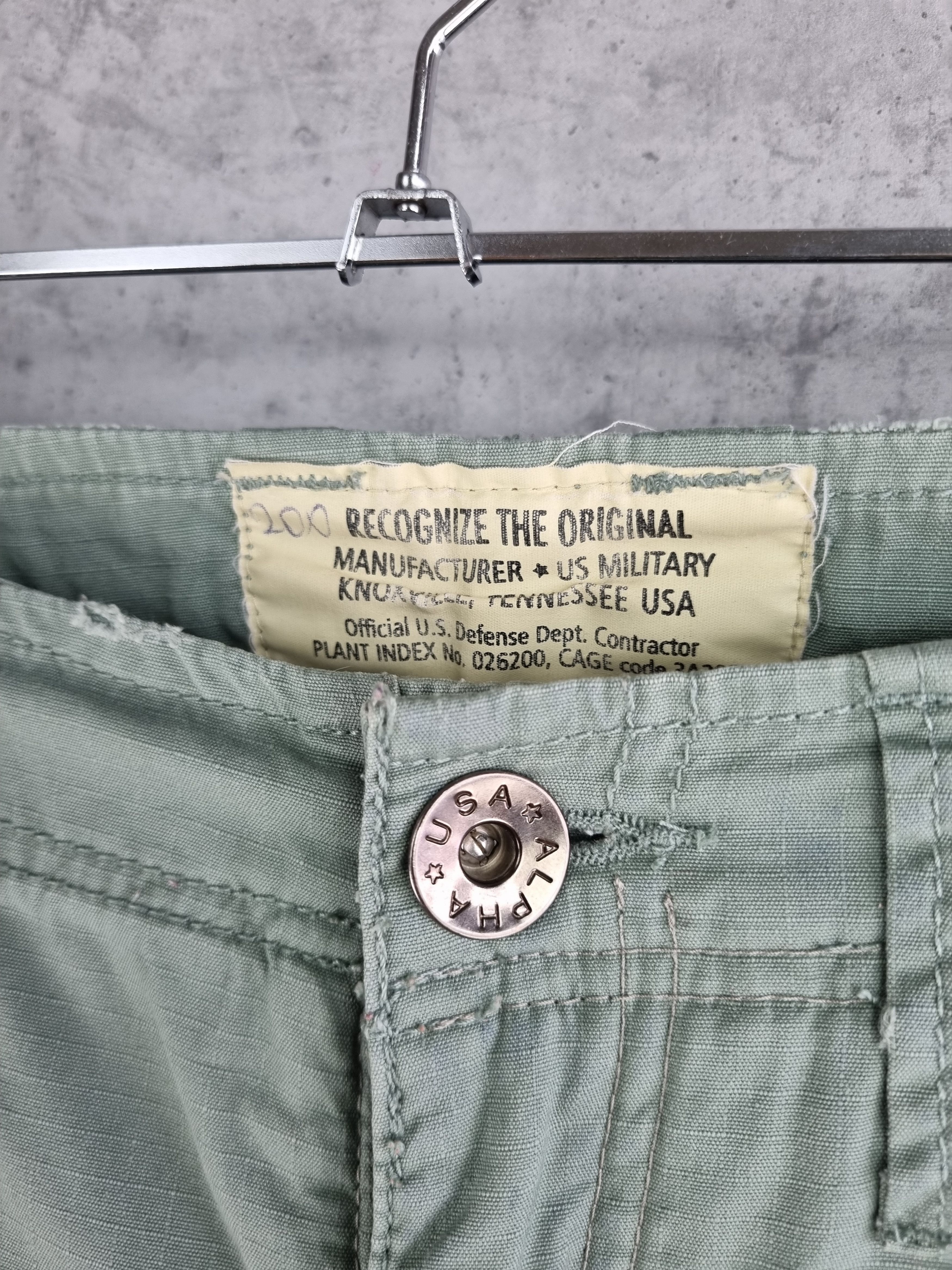 Alpha Industries Vintage 90s Alpha Aviator Cargo Pants Military Rare Size US 28 / EU 44 - 15 Thumbnail