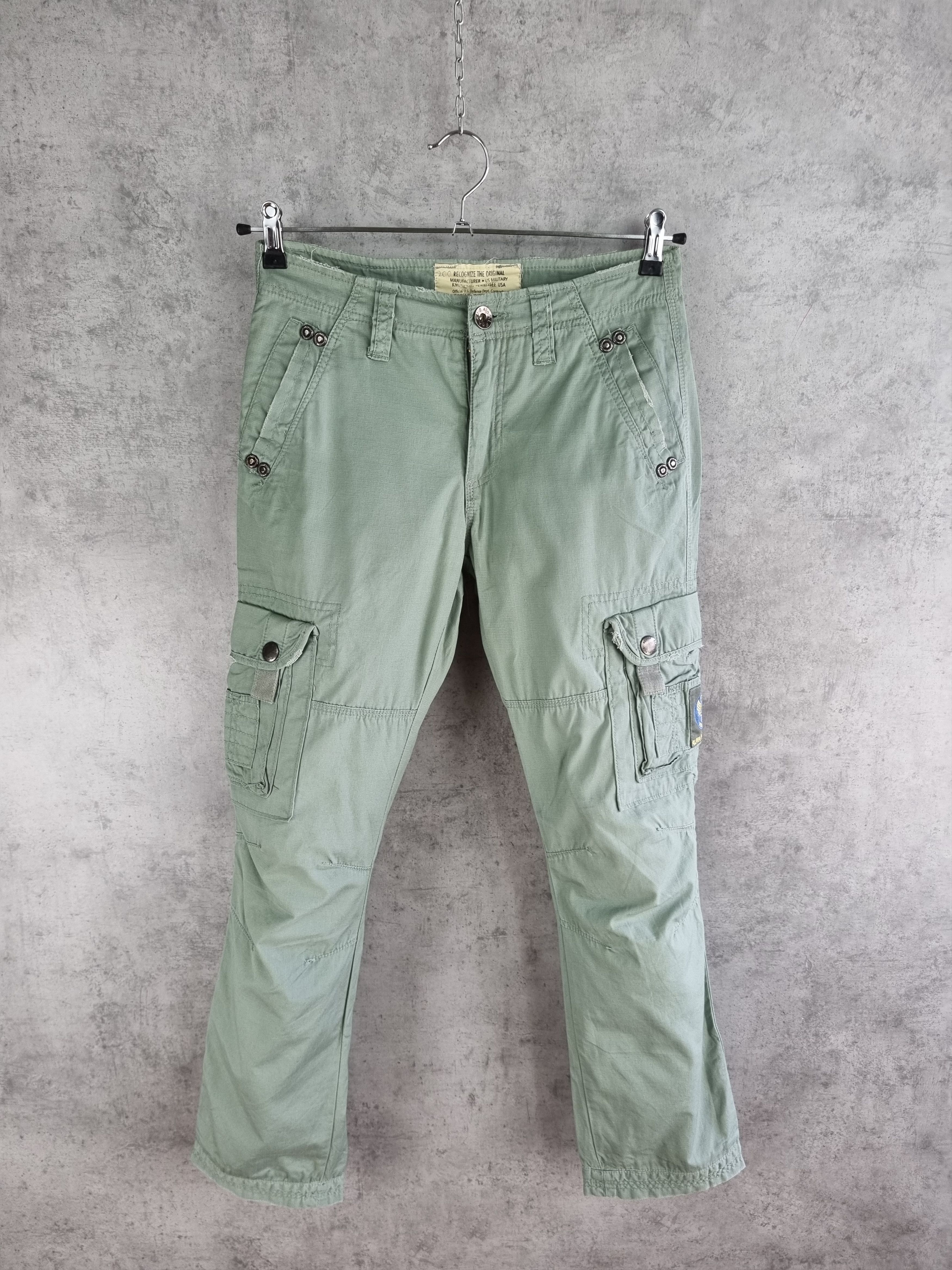 Alpha Industries Vintage 90s Alpha Aviator Cargo Pants Military Rare Size US 28 / EU 44 - 3 Thumbnail