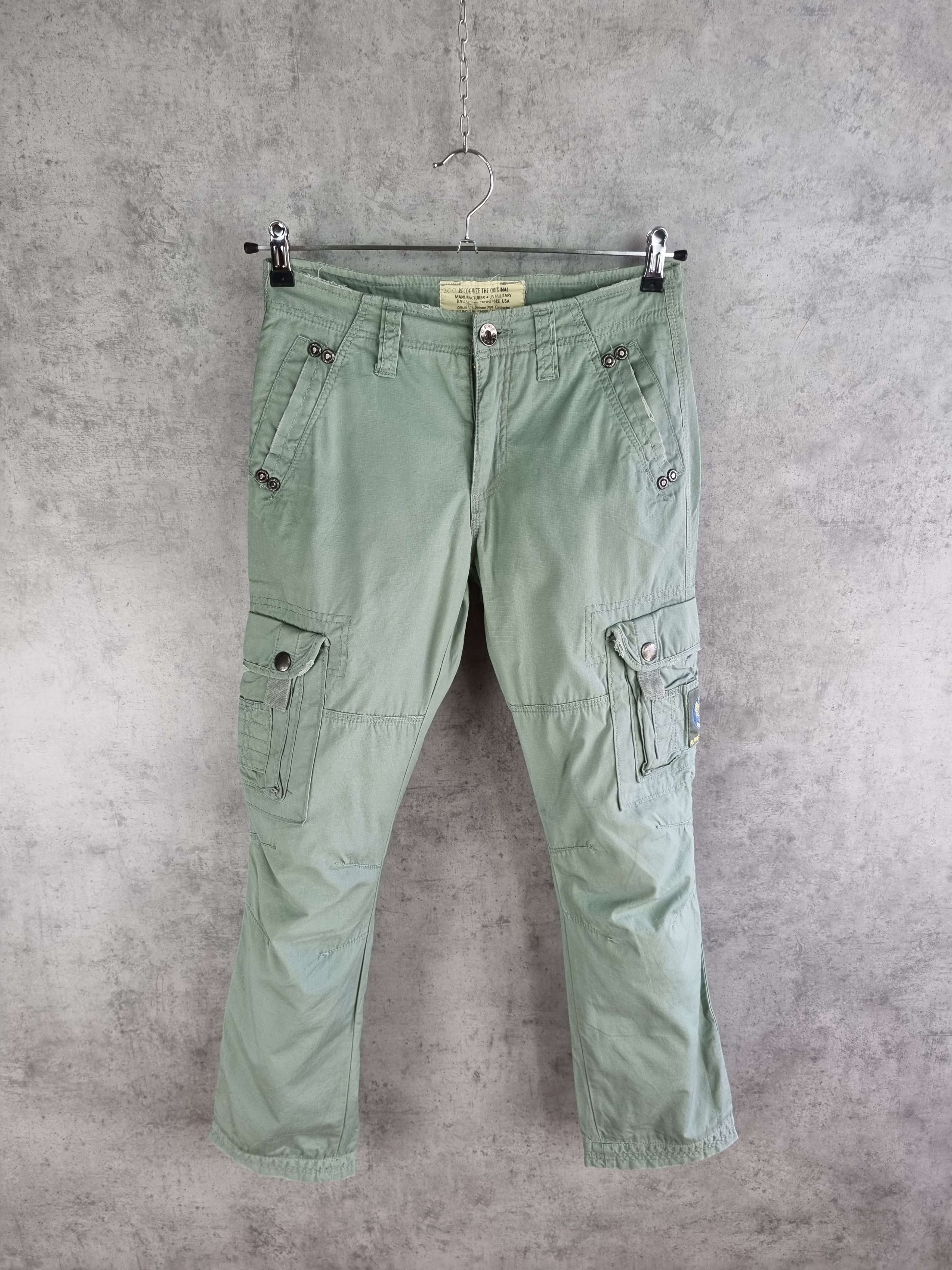 Alpha Industries Vintage 90s Alpha Aviator Cargo Pants Military Rare Size US 28 / EU 44 - 6 Thumbnail