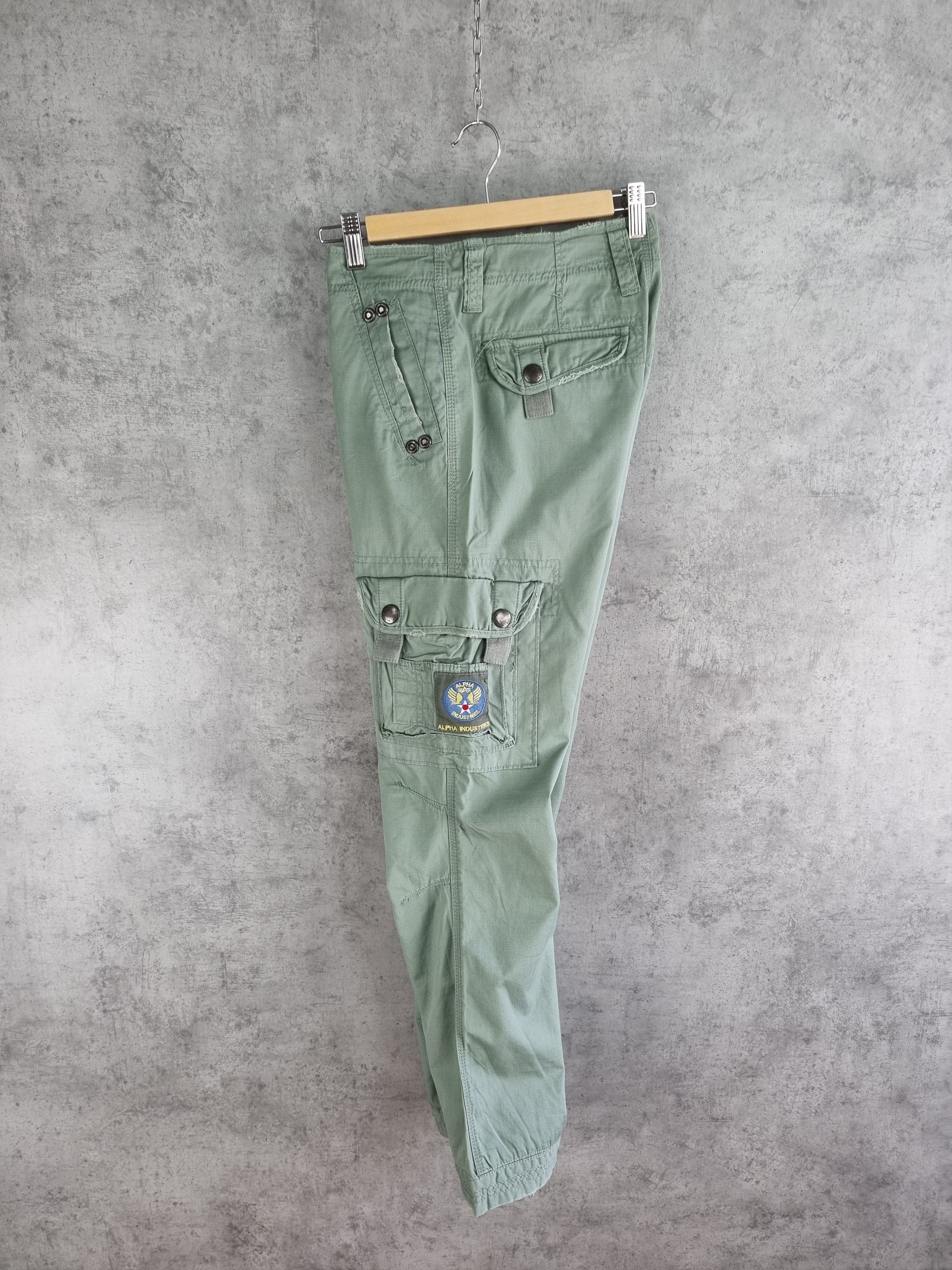 Alpha Industries Vintage 90s Alpha Aviator Cargo Pants Military Rare Size US 28 / EU 44 - 5 Thumbnail