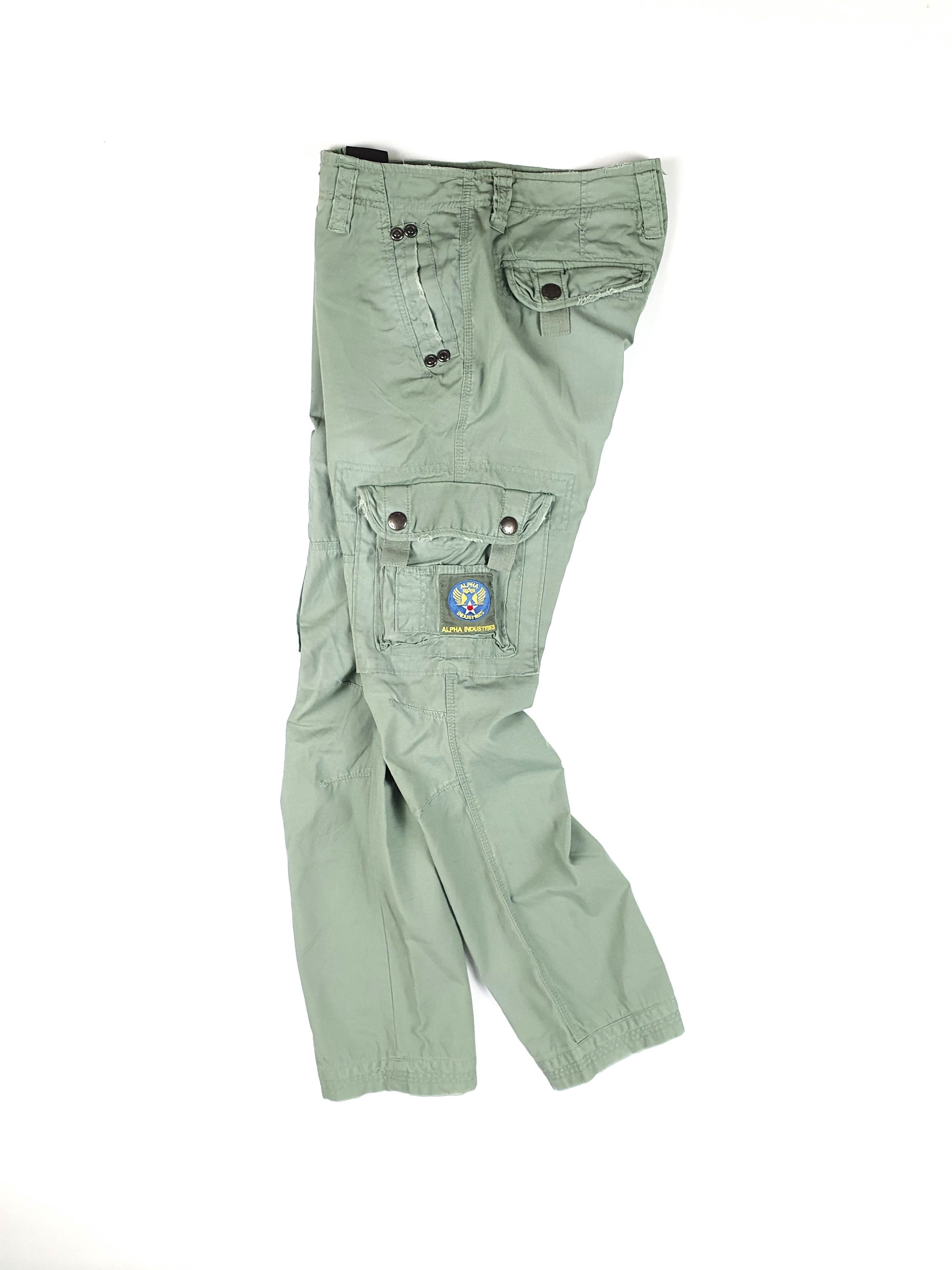 Alpha Industries Vintage 90s Alpha Aviator Cargo Pants Military Rare Size US 28 / EU 44 - 2 Thumbnail
