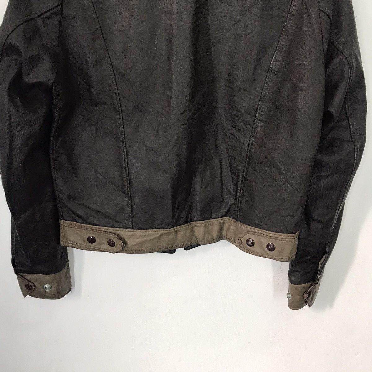 Schott 💀LEATHER💀VINTAGE SCHOTT LEATHER JACKET TALON ZIPPIER Size US M / EU 48-50 / 2 - 8 Thumbnail