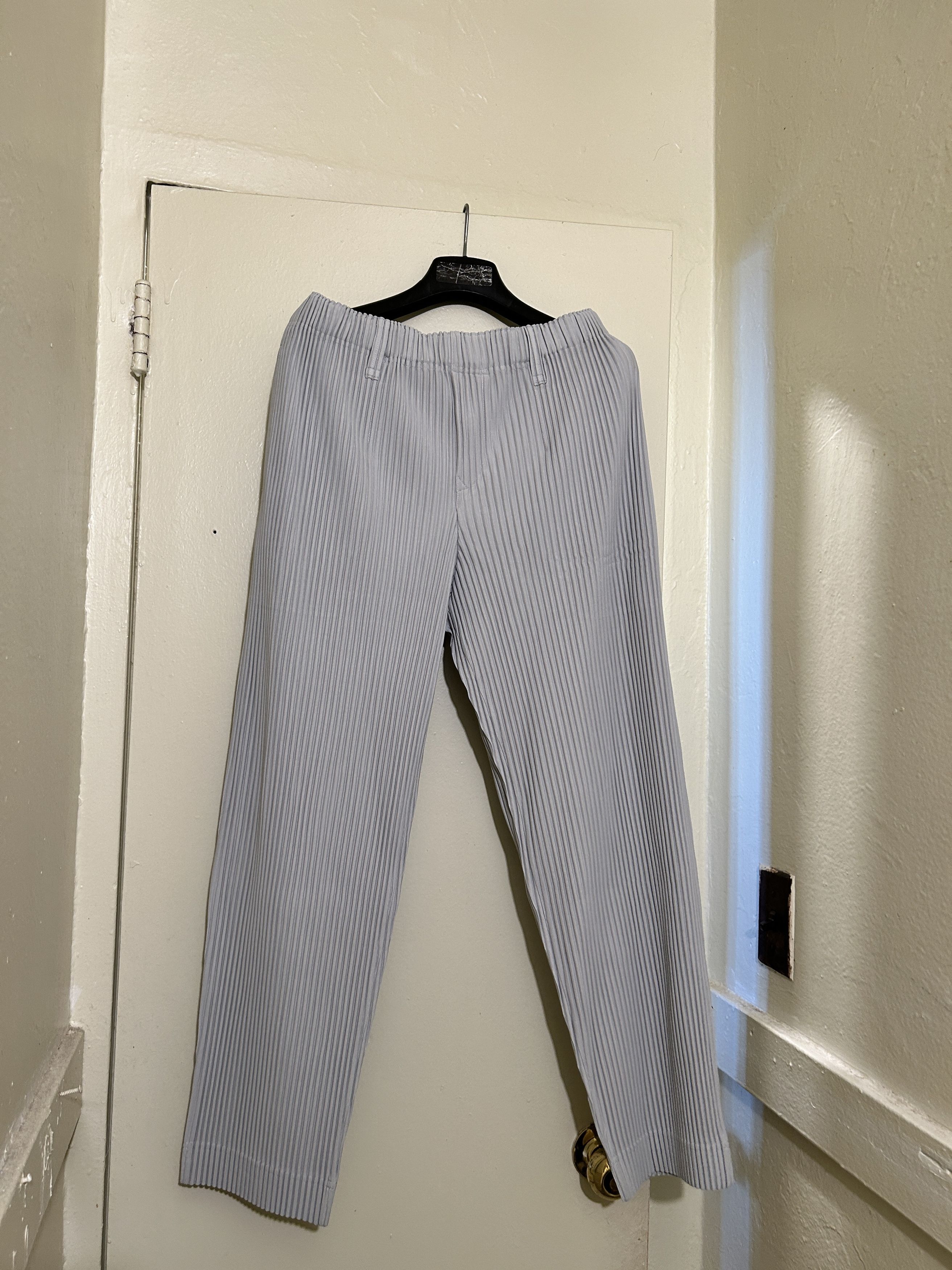 Issey Miyake Issey Miyake Homme Plisse Pleated basic Trousers Size US 30 / EU 46 - 2 Thumbnail