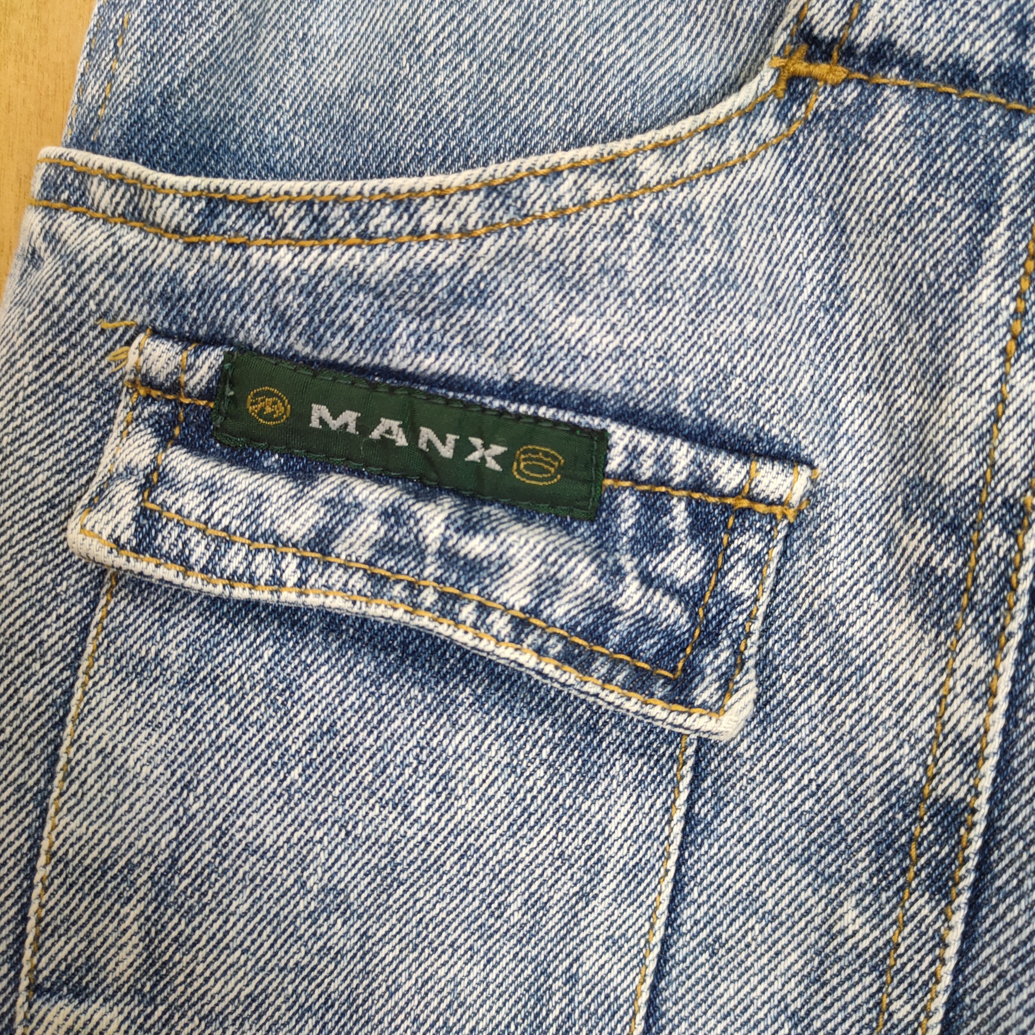 Japanese Brand × Vintage VINTAGE MANX FADED LIGHT BLUE JEANS CARGO PANTS Size US 30 / EU 46 - 8 Thumbnail