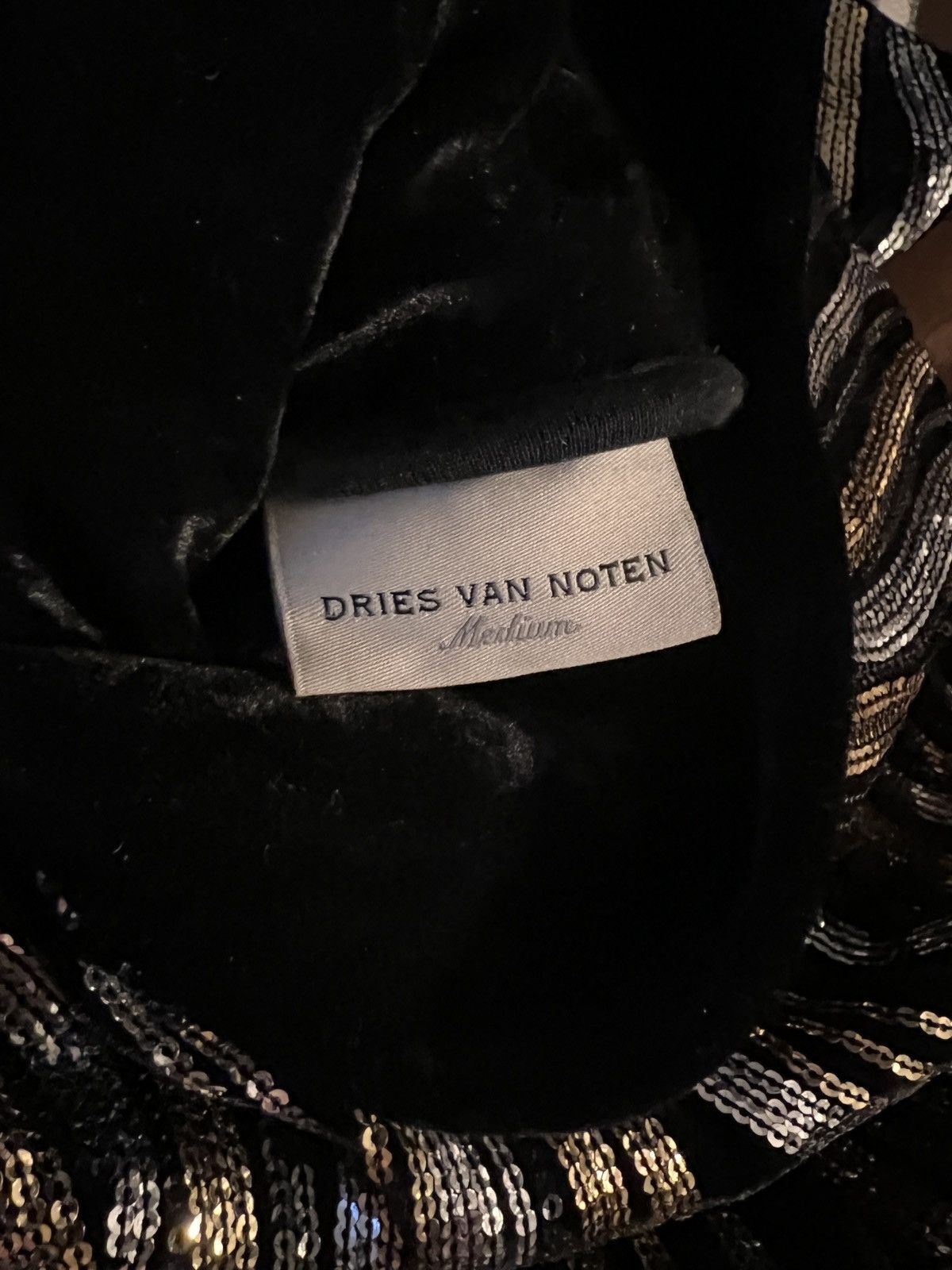 Dries Van Noten Sequin velvet turtle neck Size US S / EU 44-46 / 1 - 3 Thumbnail