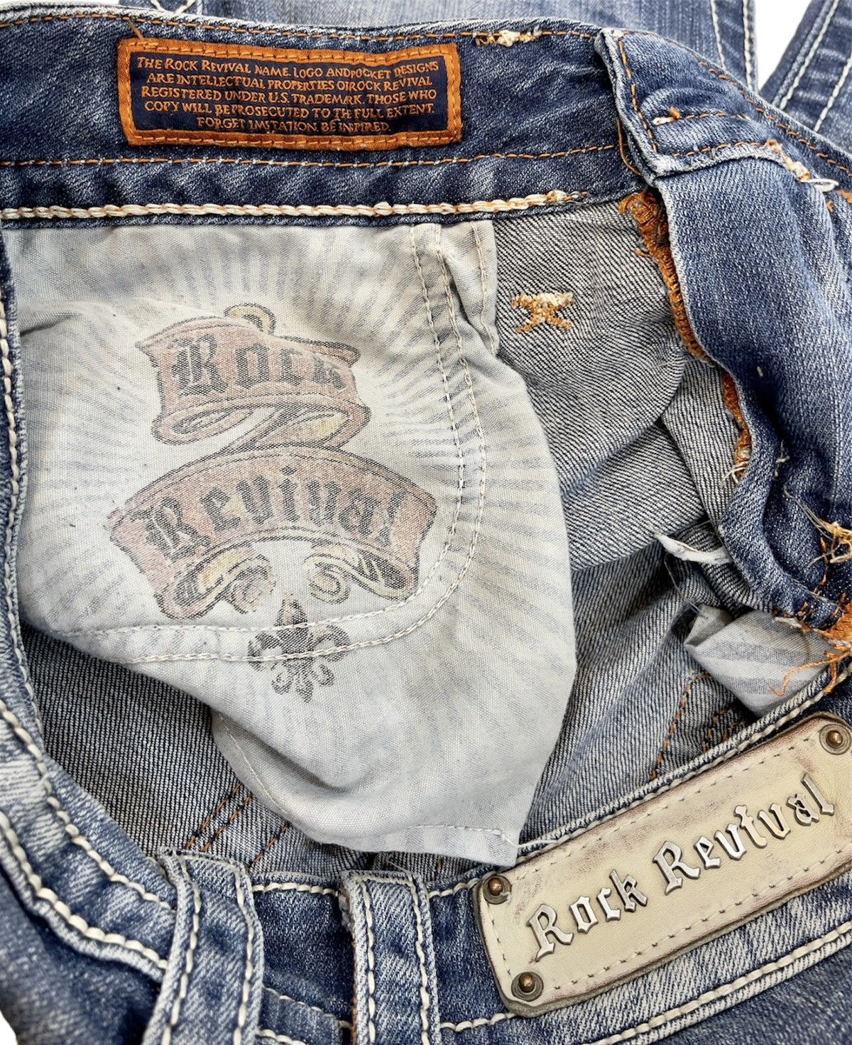 Rock Revival × Vintage VINTAGE ROCK REVIVAL CELINE BOOTCUT JEANS SIZE 32X35 Size 32" / US 10 / IT 46 - 8 Thumbnail