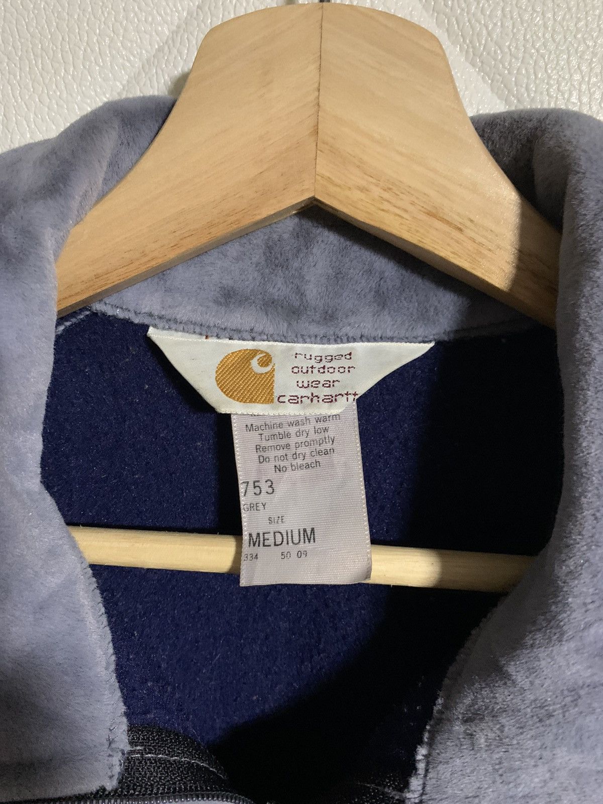 Carhartt × Vintage Rare Vintage Carhartt Fleece Zipper Jacket Size US M / EU 48-50 / 2 - 3 Thumbnail