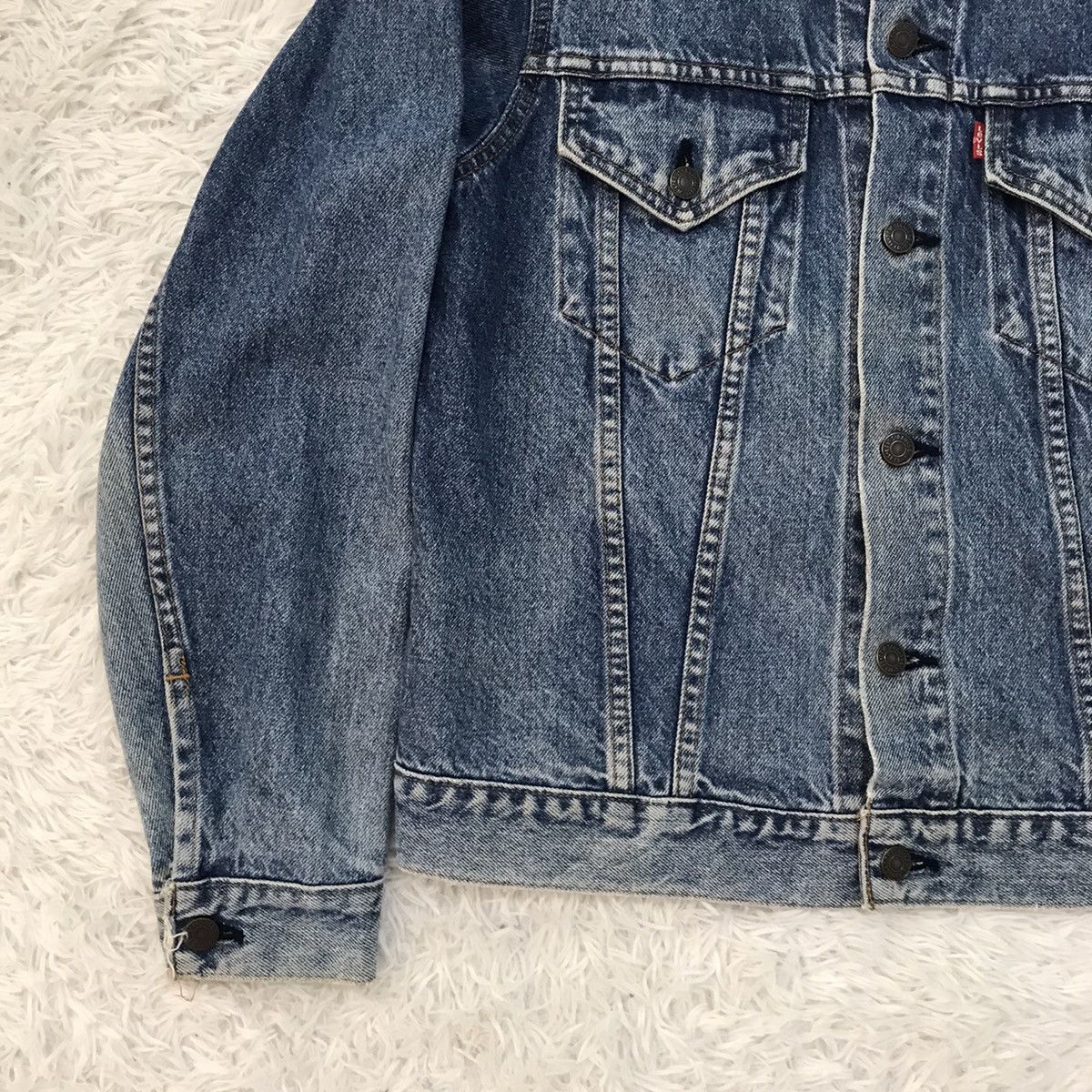 Levi's Vtg Levis 70505 Small e Denim Trucker Jacket Size US M / EU 48-50 / 2 - 5 Thumbnail