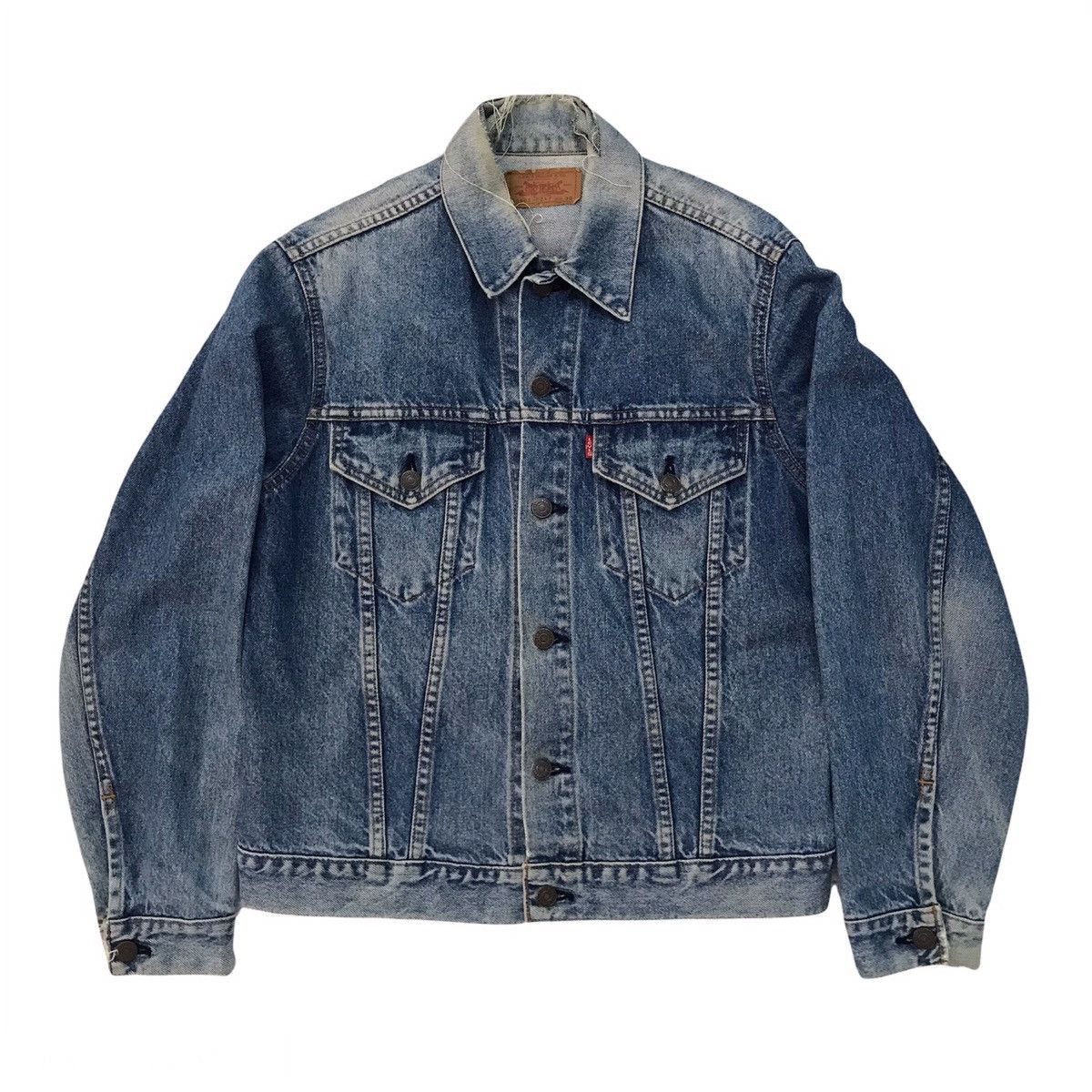 Levi's Vtg Levis 70505 Small e Denim Trucker Jacket Size US M / EU 48-50 / 2 - 1 Thumbnail
