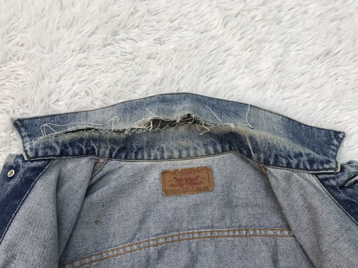 Levi's Vtg Levis 70505 Small e Denim Trucker Jacket Size US M / EU 48-50 / 2 - 16 Thumbnail