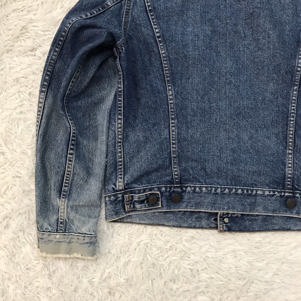 Levi's Vtg Levis 70505 Small e Denim Trucker Jacket Size US M / EU 48-50 / 2 - 10 Thumbnail