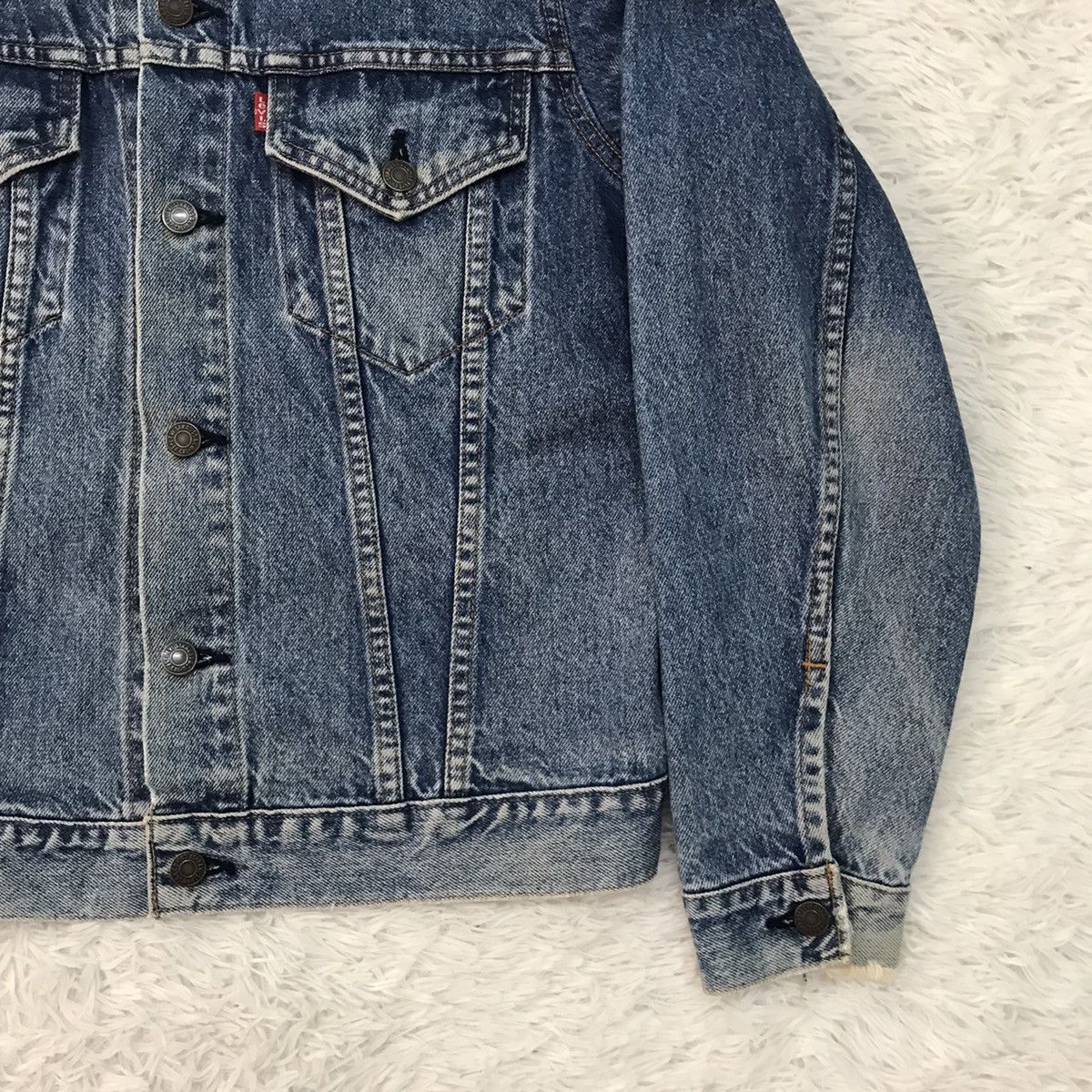 Levi's Vtg Levis 70505 Small e Denim Trucker Jacket Size US M / EU 48-50 / 2 - 6 Thumbnail
