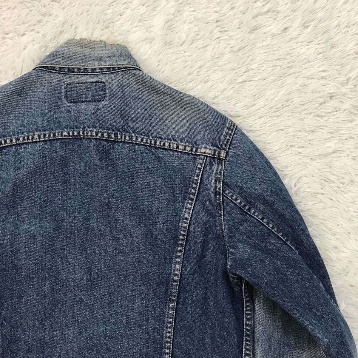 Levi's Vtg Levis 70505 Small e Denim Trucker Jacket Size US M / EU 48-50 / 2 - 9 Thumbnail