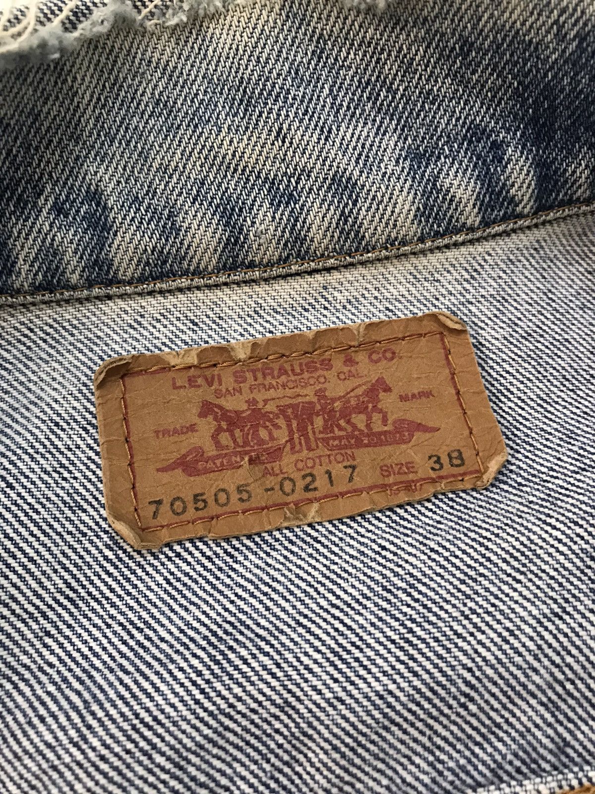 Levi's Vtg Levis 70505 Small e Denim Trucker Jacket Size US M / EU 48-50 / 2 - 17 Thumbnail