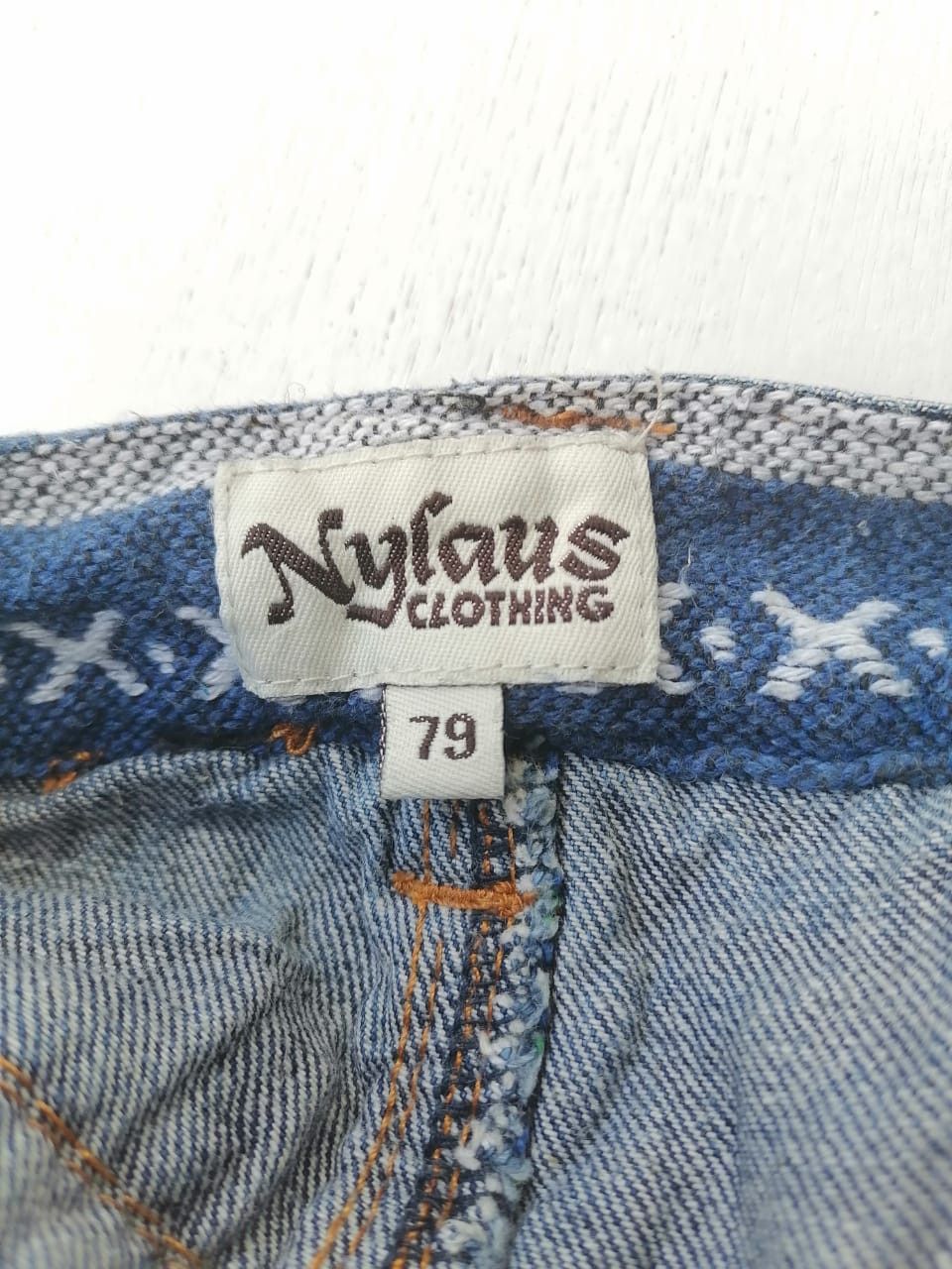 Other Nylaus Double Waist Colourful Denim Jeans Size US 32 / EU 48 - 3 Thumbnail