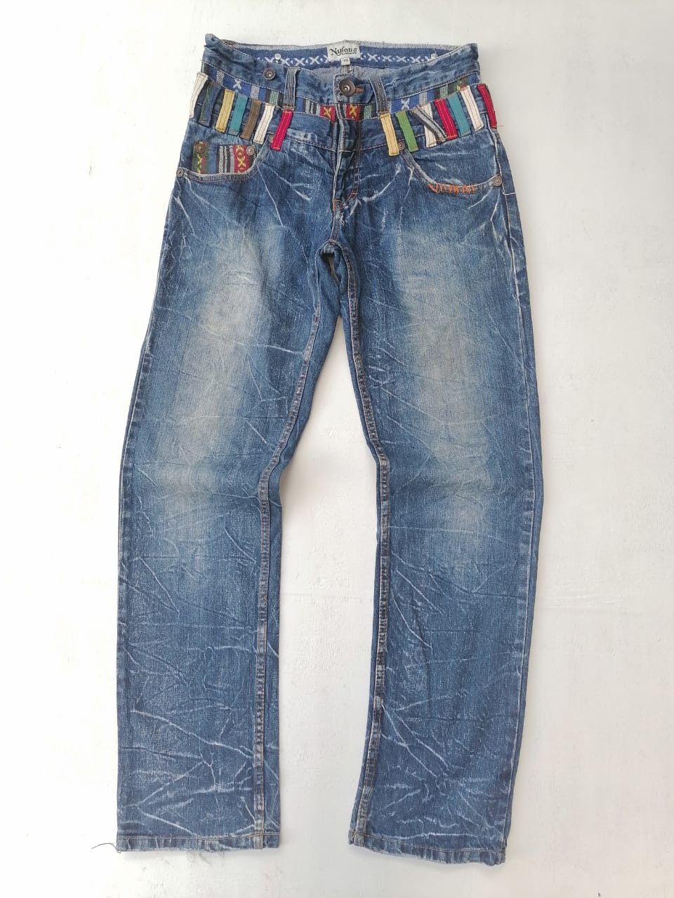 Other Nylaus Double Waist Colourful Denim Jeans Size US 32 / EU 48 - 1 Thumbnail