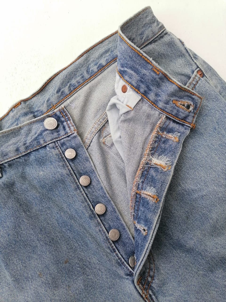 Levi's × Levi's Vintage Clothing Levi's Strauss 501 Fly Button Denim Jeans Size US 34 / EU 50 - 4 Thumbnail