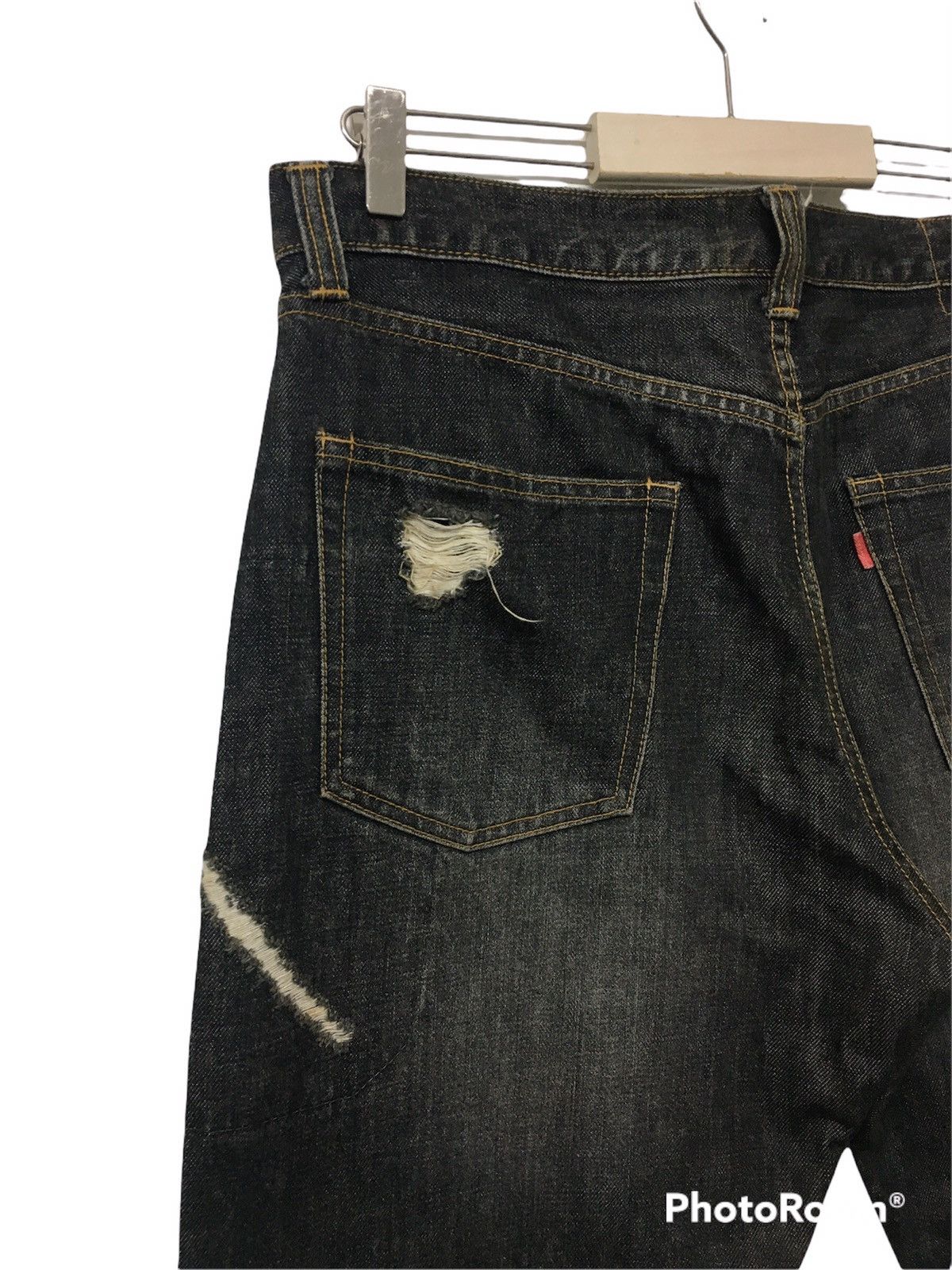 Japanese Brand Japanese Brand Black Trasher Denim Size US 35 - 7 Thumbnail
