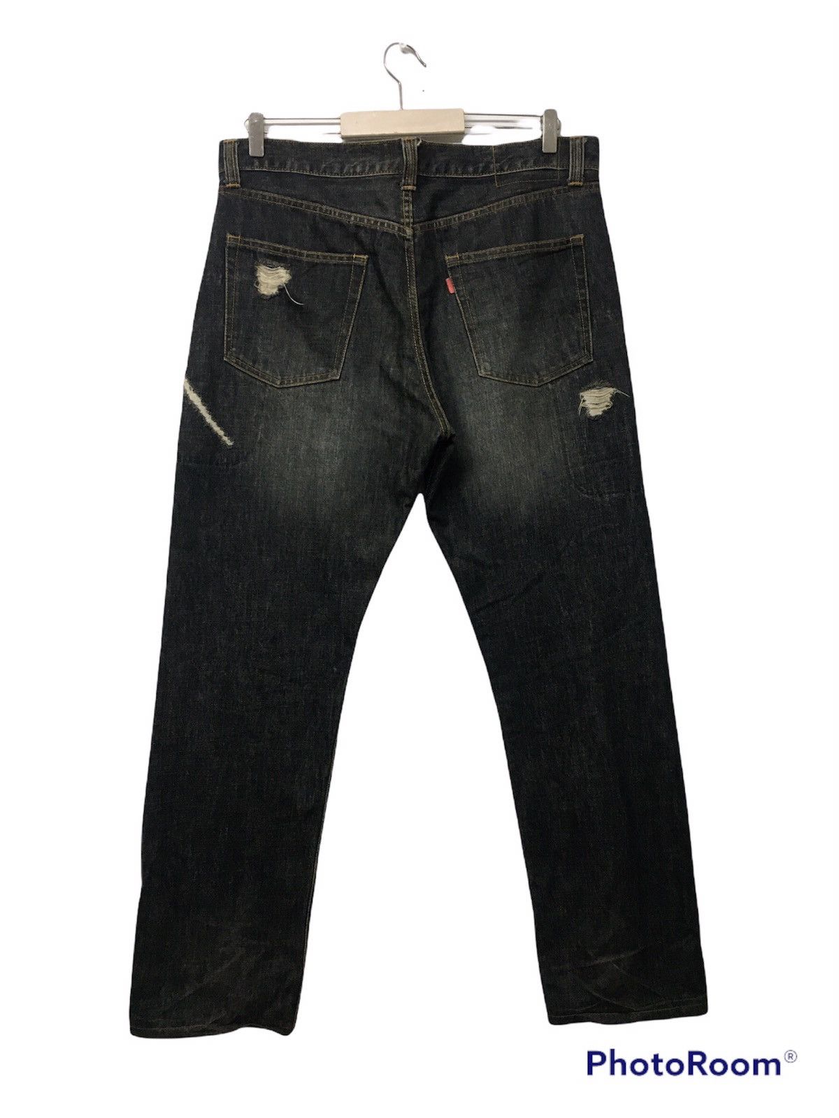 Japanese Brand Japanese Brand Black Trasher Denim Size US 35 - 6 Thumbnail
