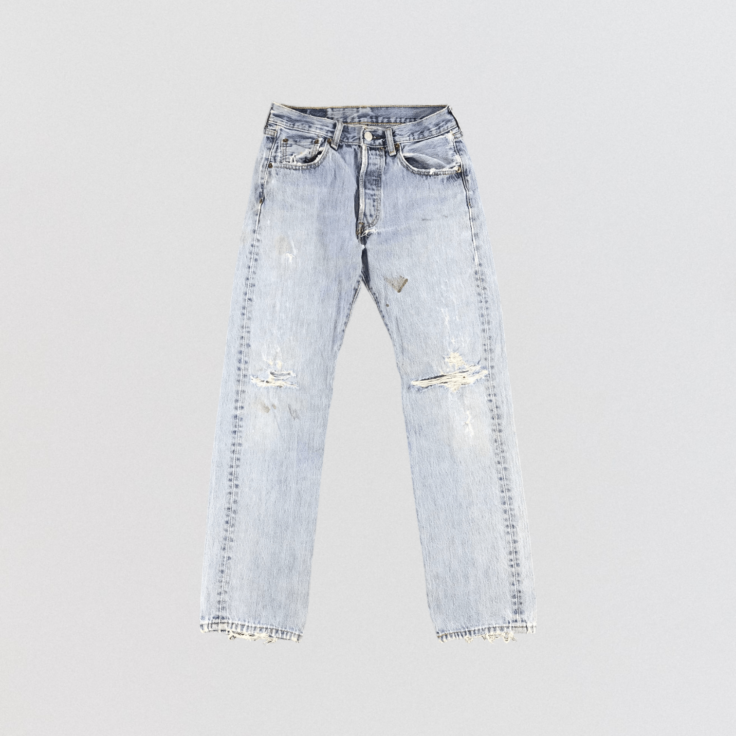 Levi's × Vintage Vintage Light Wash Levis 501 Jeans-JM1716 Size US 27 - 1 Thumbnail