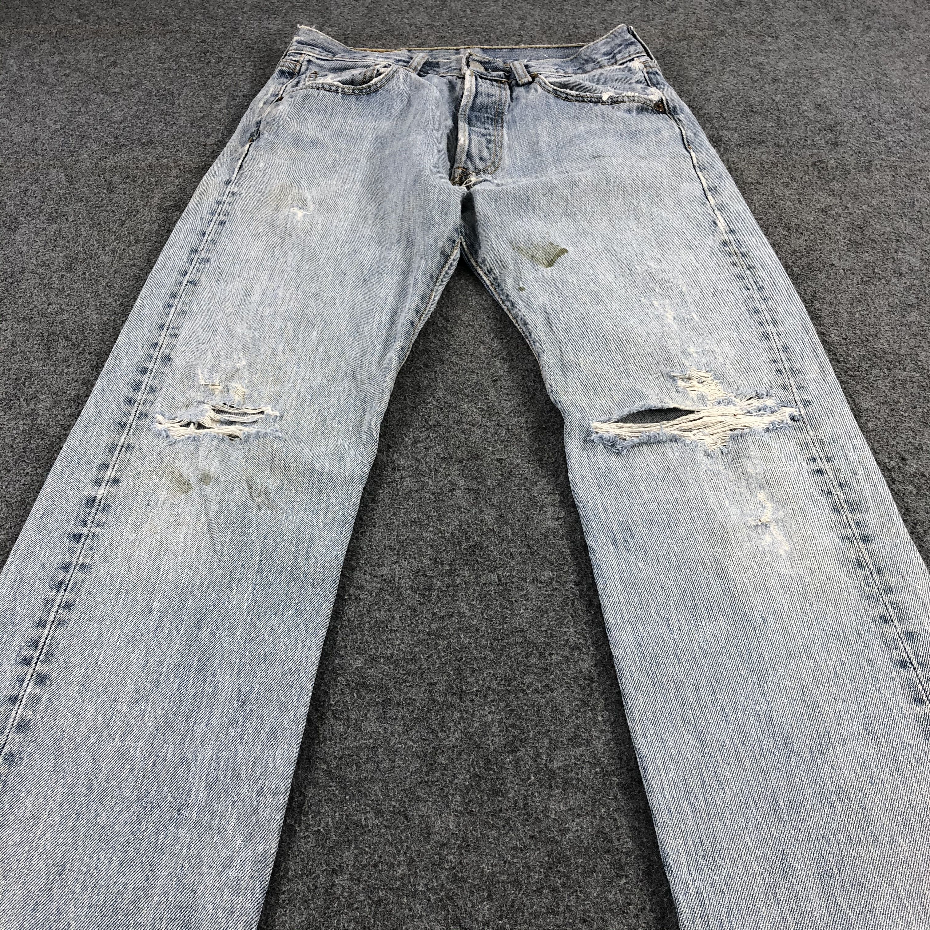 Levi's × Vintage Vintage Light Wash Levis 501 Jeans-JM1716 Size US 27 - 3 Thumbnail