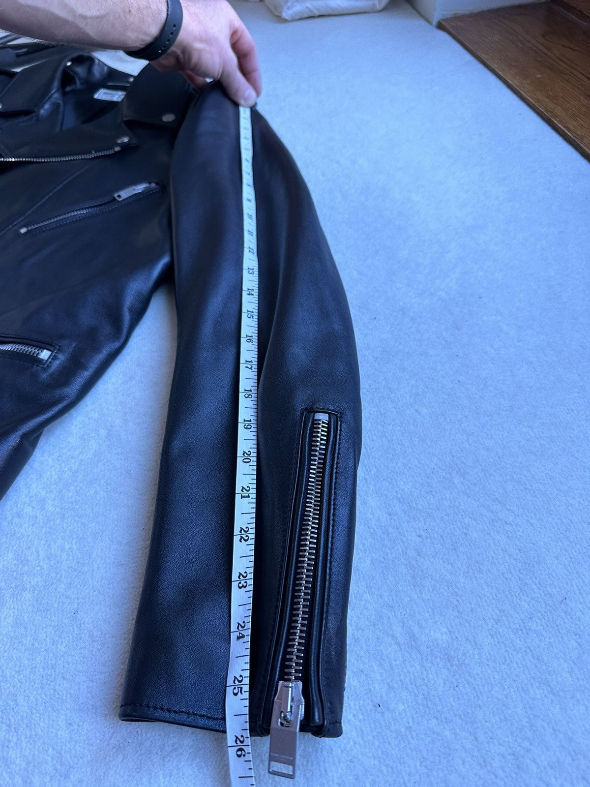 Saint Laurent Paris SS14 Saint Laurent leather biker jacket BNWT Hedi Slimane 52 Size US L / EU 52-54 / 3 - 11 Thumbnail