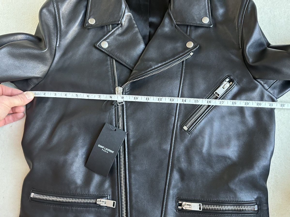 Saint Laurent Paris SS14 Saint Laurent leather biker jacket BNWT Hedi Slimane 52 Size US L / EU 52-54 / 3 - 8 Thumbnail