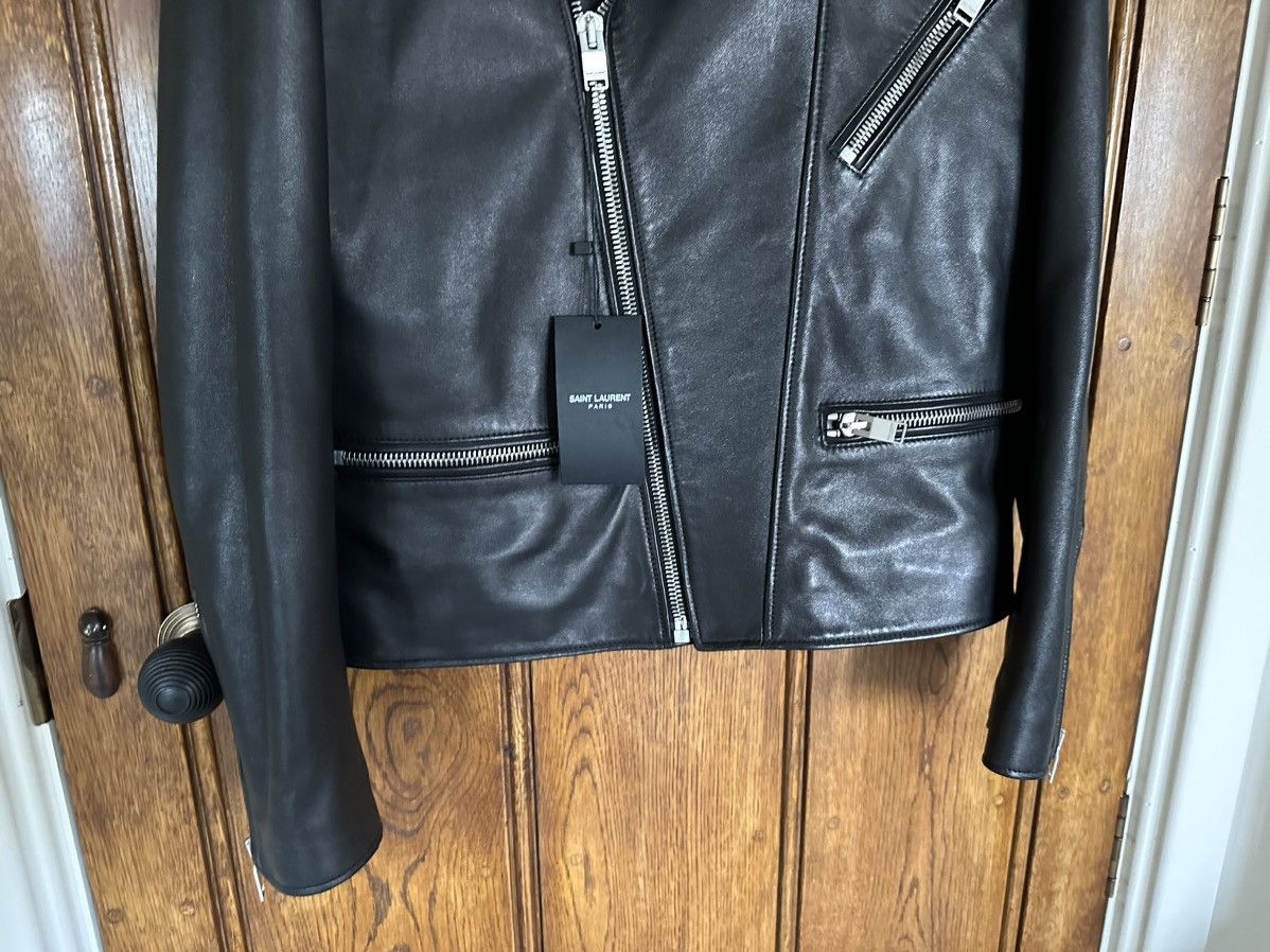 Saint Laurent Paris SS14 Saint Laurent leather biker jacket BNWT Hedi Slimane 52 Size US L / EU 52-54 / 3 - 13 Thumbnail
