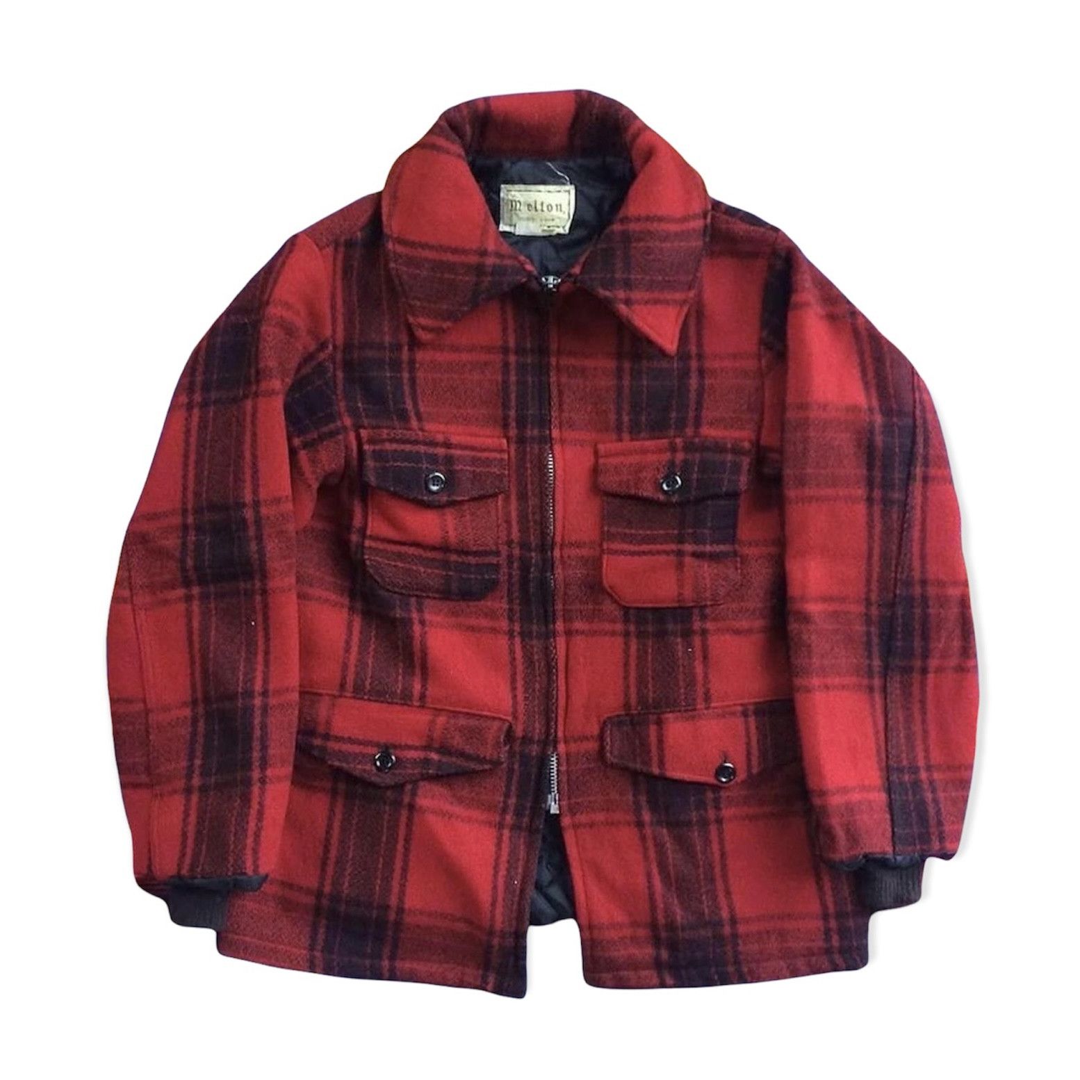 image of American Classics Vintage Melton Outerwear Buffalo Plaid Jacket, Men's (Size XL)