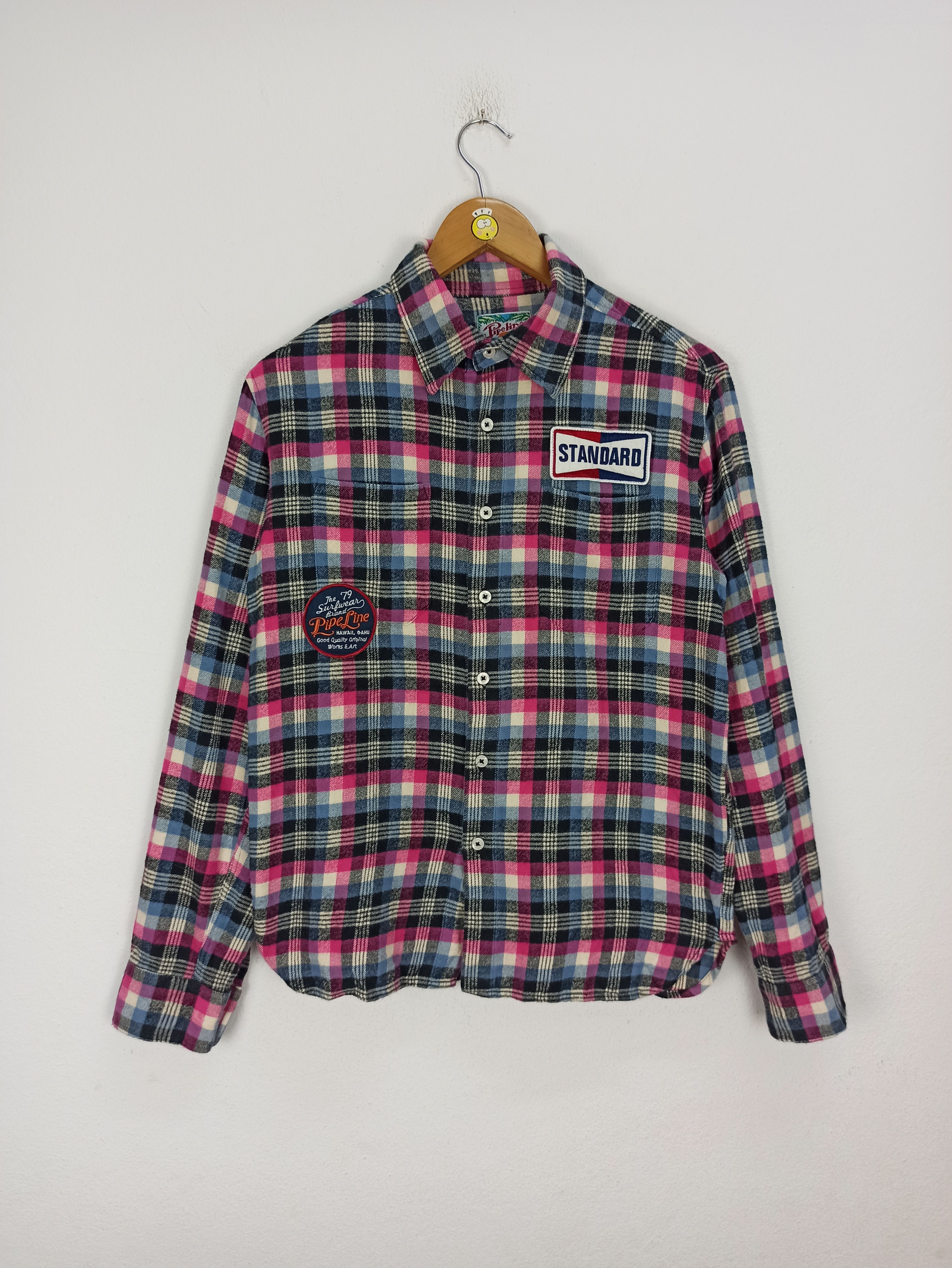 Flannel Pipe Line Surfwear Brand Hawaii Flannel Shirt Button Ups Size US M / EU 48-50 / 2 - 1 Thumbnail