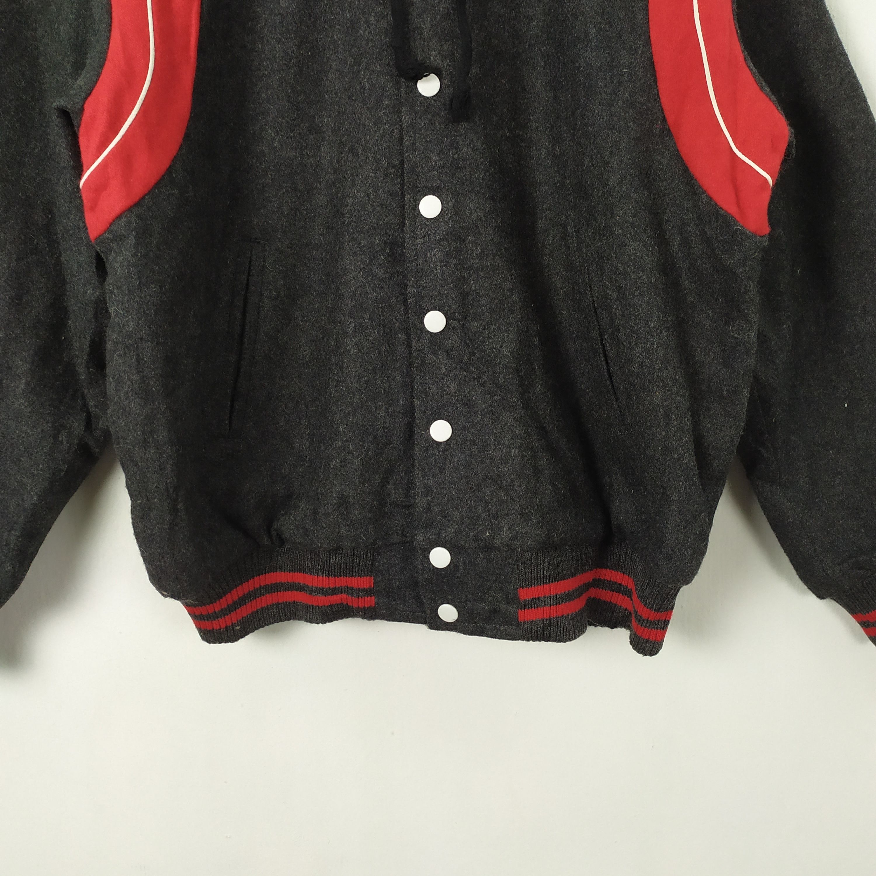 Vintage YANKEES WOMEN WOOL VARSITY JACKET HOODED Size ONE SIZE - 5 Thumbnail
