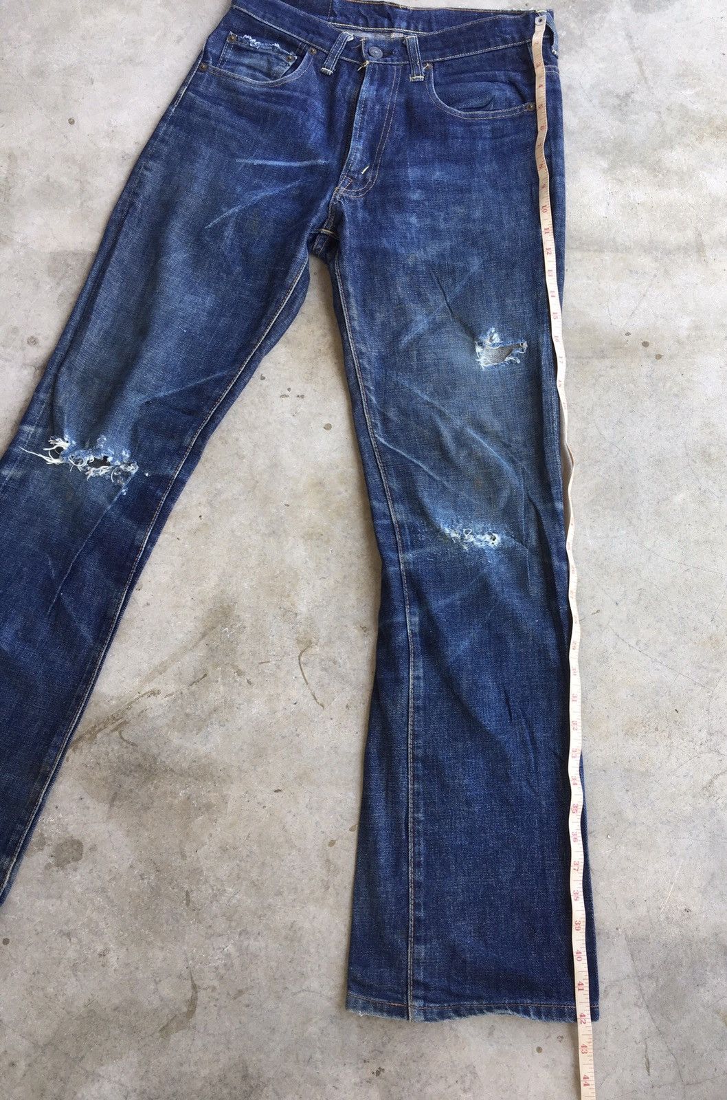 Denime Japanese Brand Vintage Denime Distressed Jeans Size US 30 / EU 46 - 12 Thumbnail