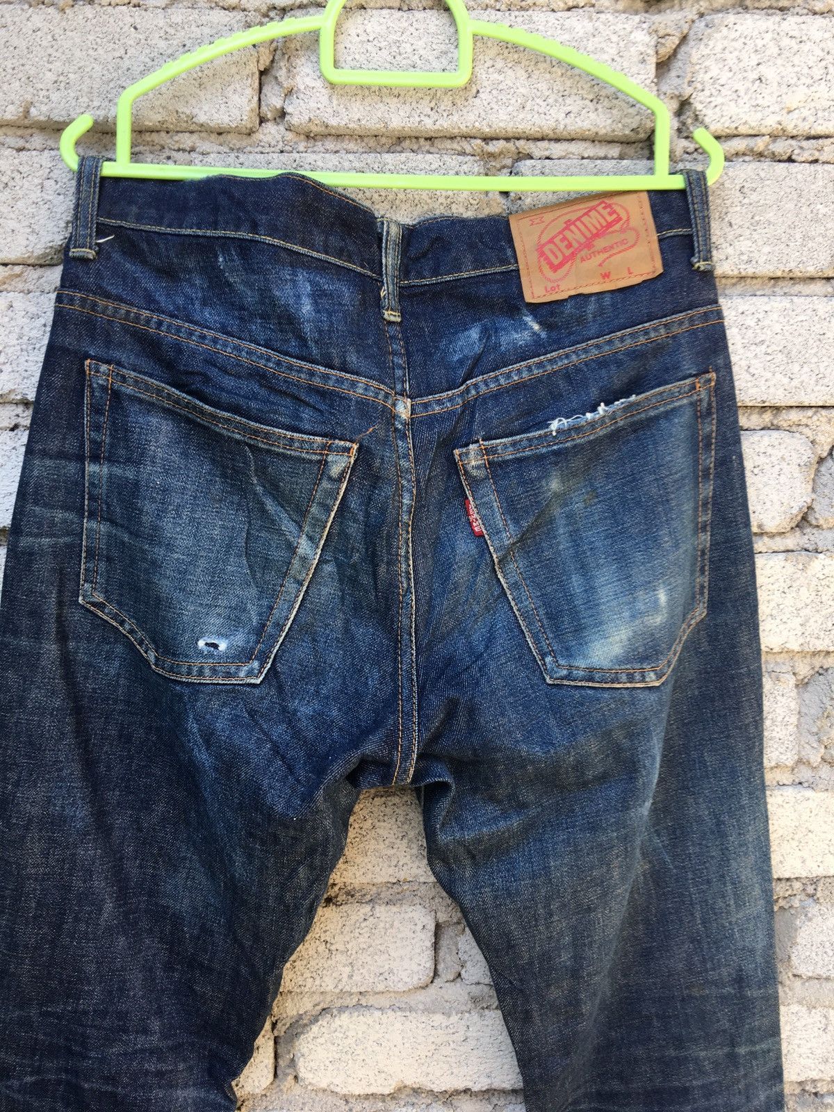 Denime Japanese Brand Vintage Denime Distressed Jeans Size US 30 / EU 46 - 17 Thumbnail