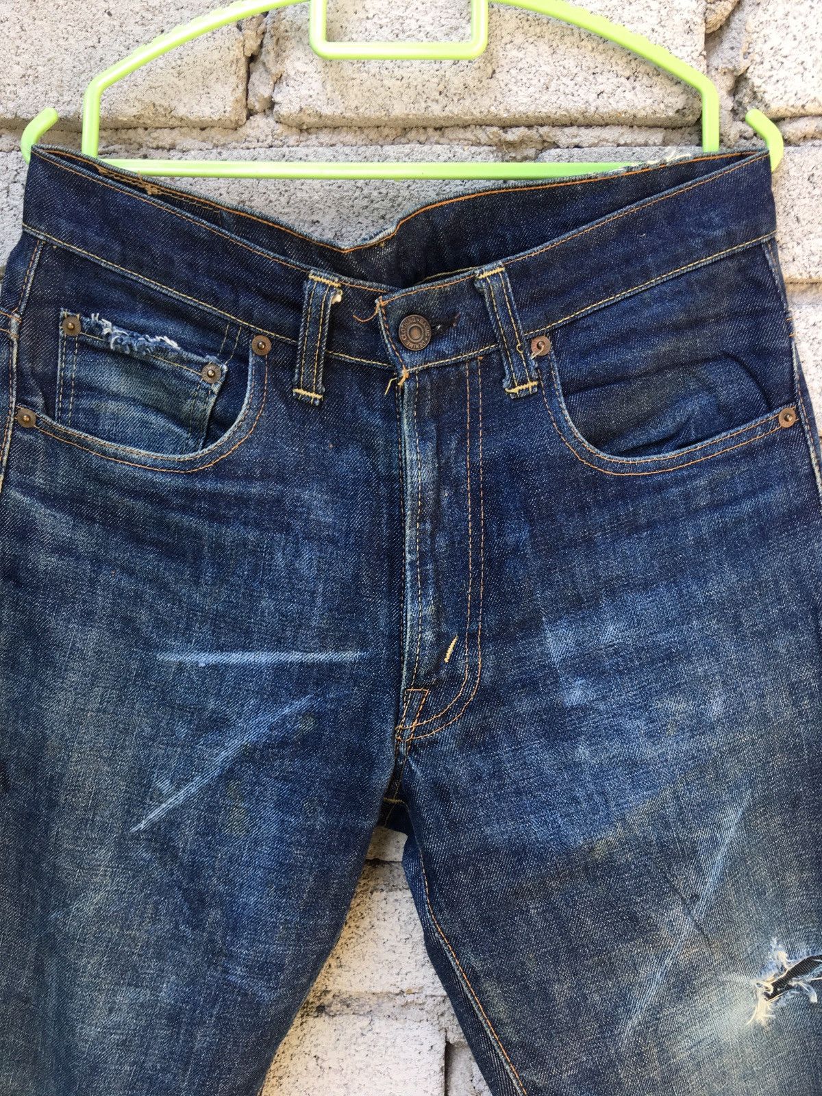 Denime Japanese Brand Vintage Denime Distressed Jeans Size US 30 / EU 46 - 15 Thumbnail