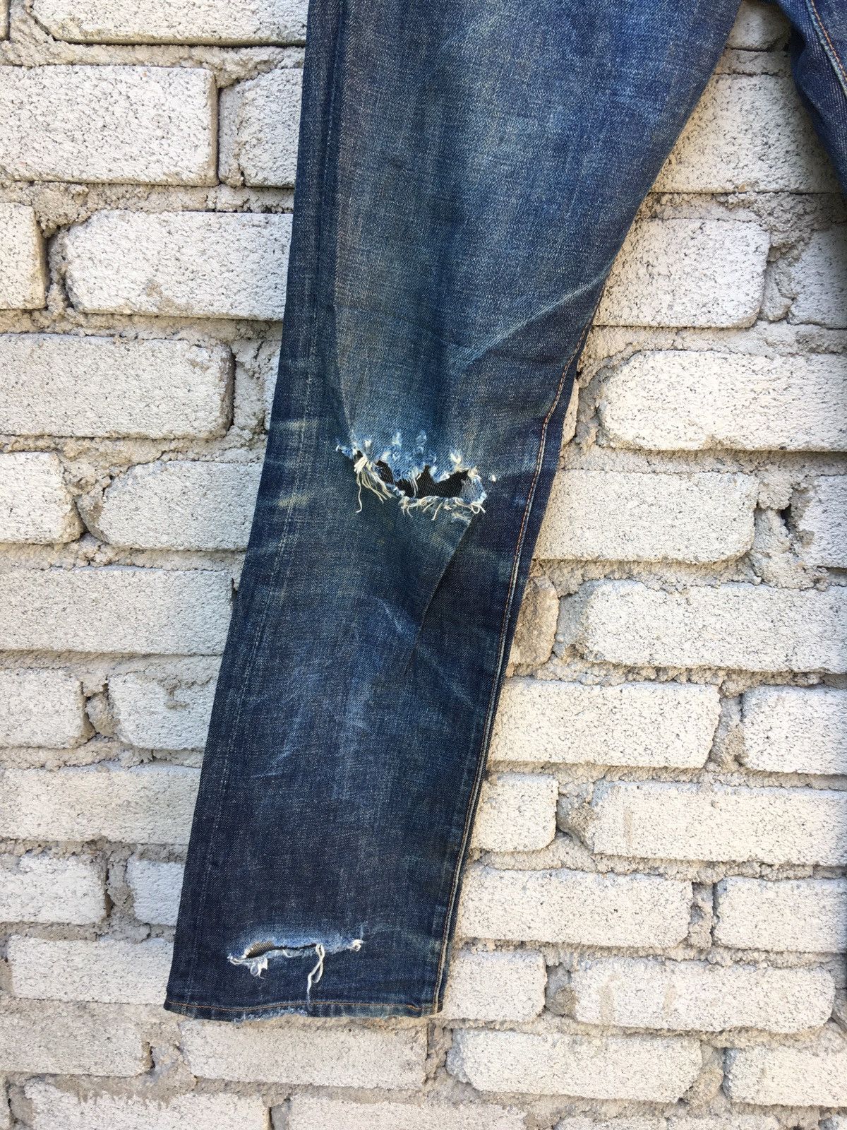 Denime Japanese Brand Vintage Denime Distressed Jeans Size US 30 / EU 46 - 19 Thumbnail