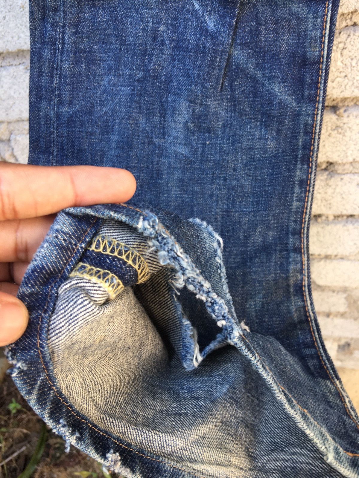 Denime Japanese Brand Vintage Denime Distressed Jeans Size US 30 / EU 46 - 16 Thumbnail