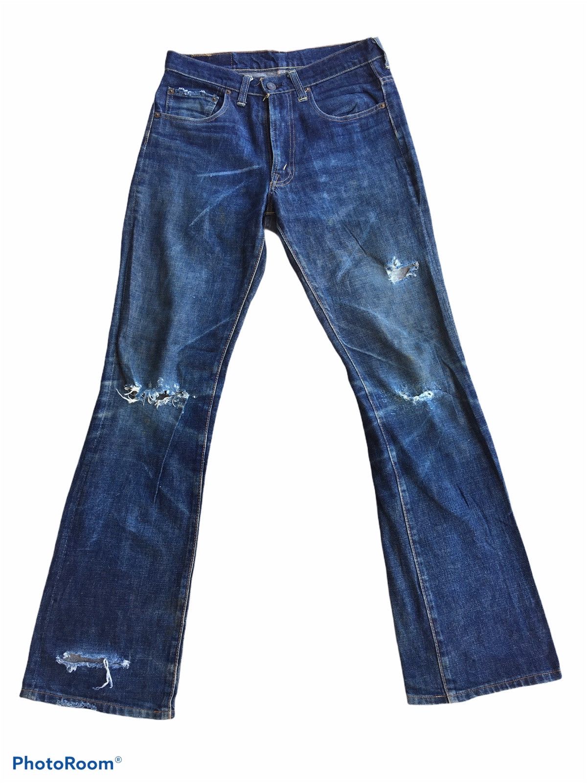 Denime Japanese Brand Vintage Denime Distressed Jeans Size US 30 / EU 46 - 1 Thumbnail