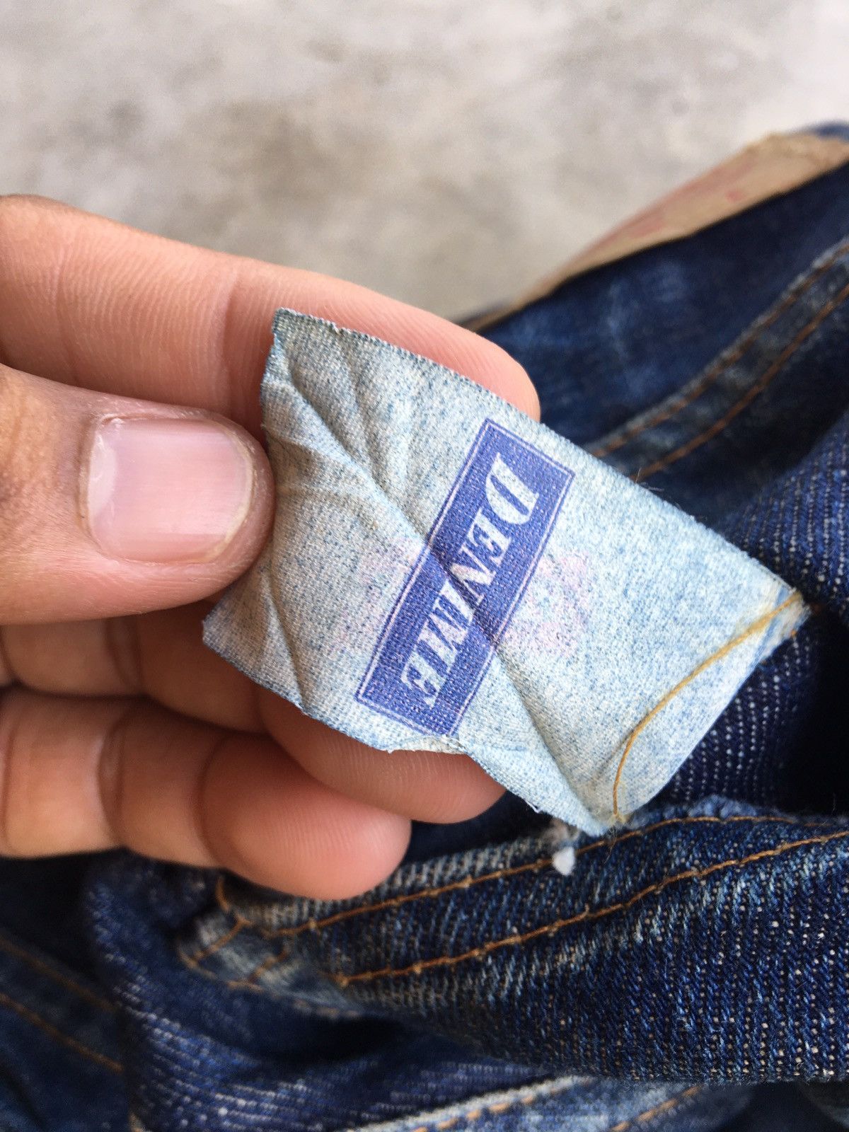 Denime Japanese Brand Vintage Denime Distressed Jeans Size US 30 / EU 46 - 6 Thumbnail