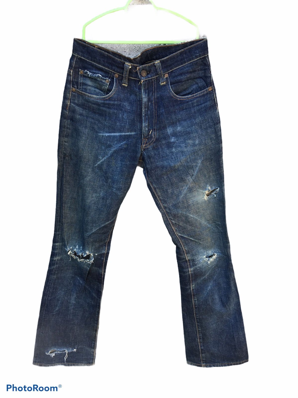 Denime Japanese Brand Vintage Denime Distressed Jeans Size US 30 / EU 46 - 2 Thumbnail