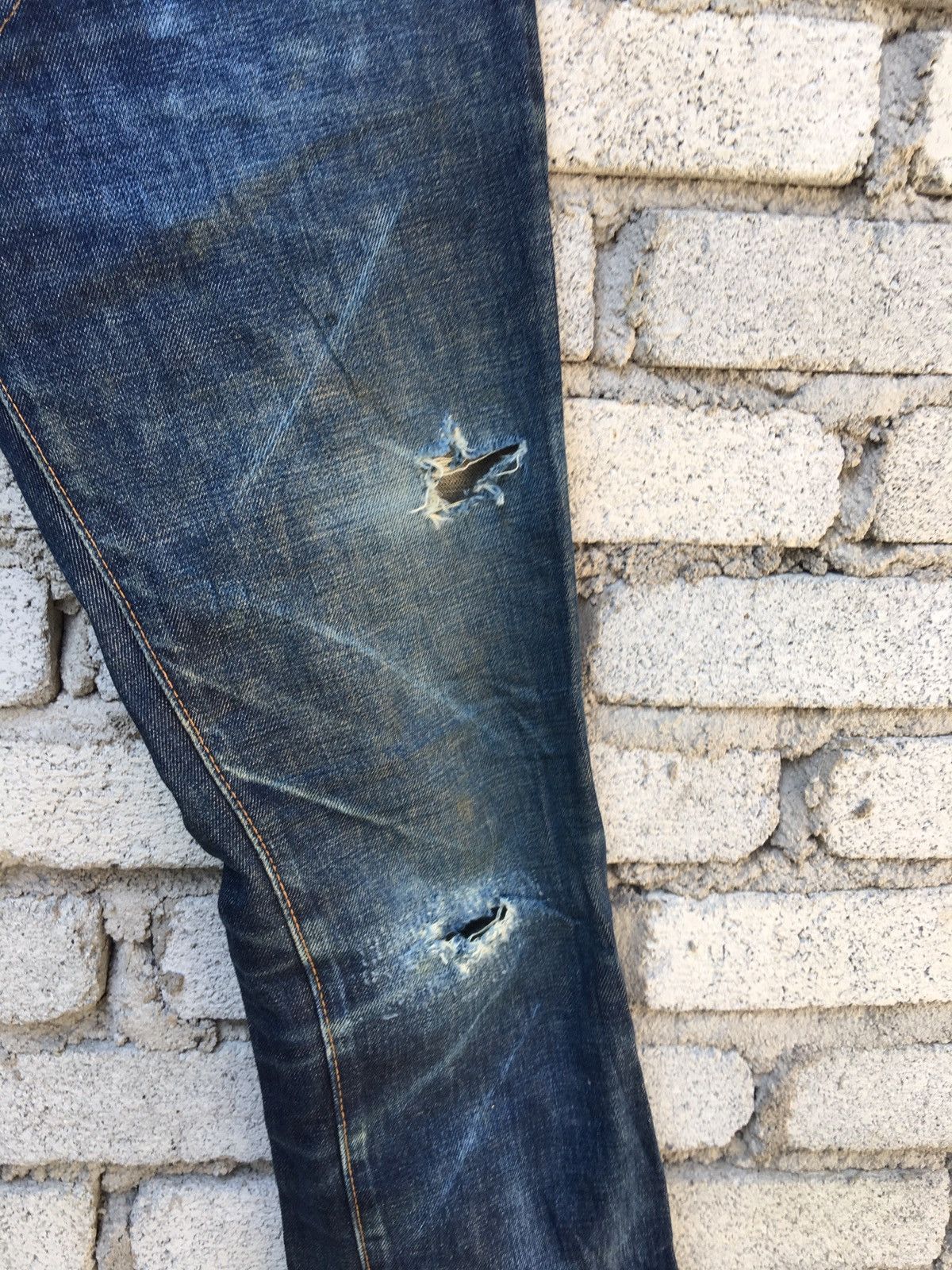 Denime Japanese Brand Vintage Denime Distressed Jeans Size US 30 / EU 46 - 18 Thumbnail