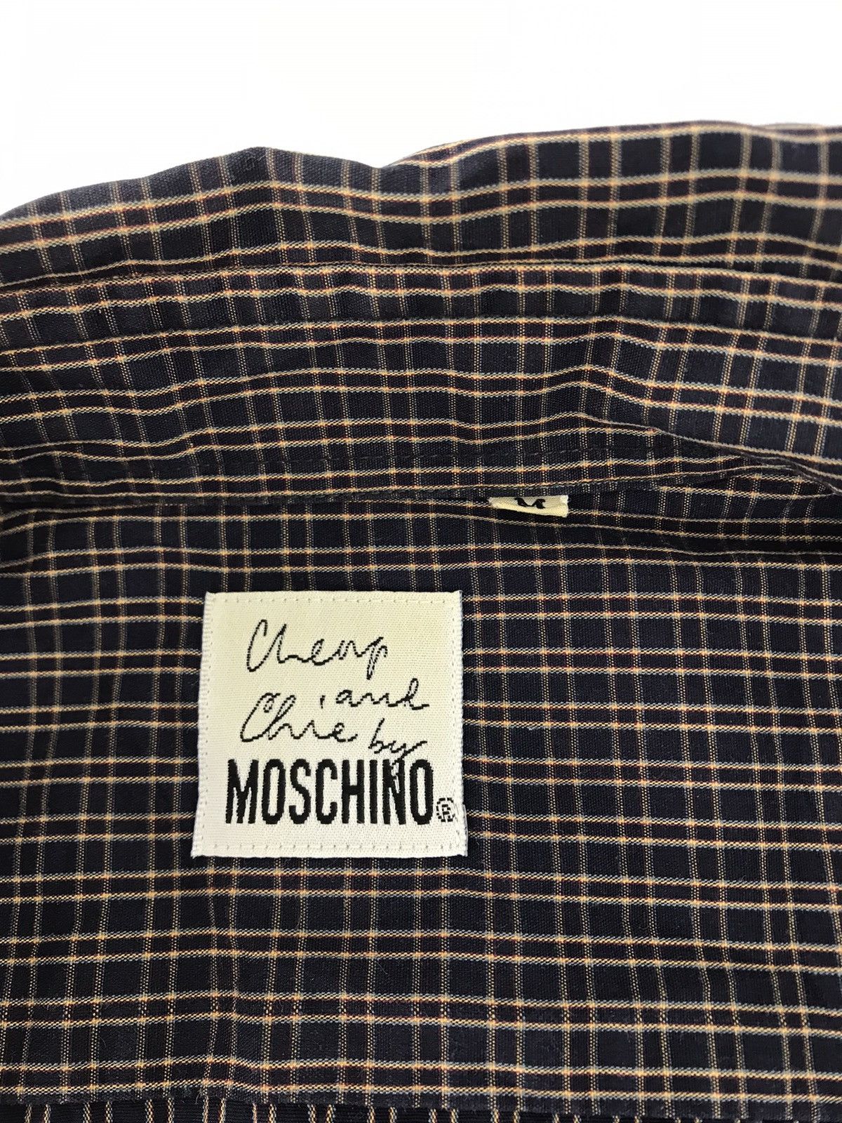 Moschino Cheng And Chie Moschino Shirt Single Pocket Striped Checked Size US XL / EU 56 / 4 - 6 Thumbnail
