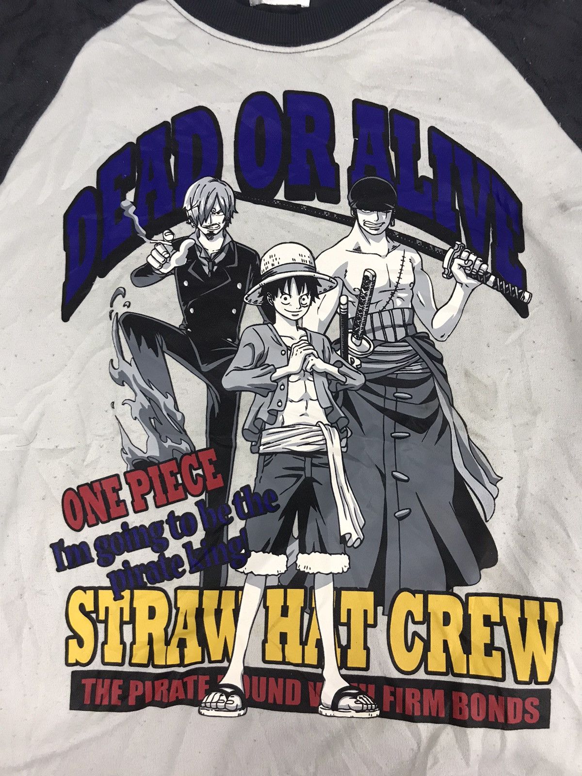 Anime Vintage One Piece Mugiwara Pirate Anime Japanese Cartoon Size S / US 4 / IT 40 - 2 Thumbnail